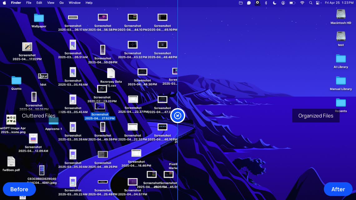 Files Magic AI File Organizer for Mac - Screenshot showing the interface and features of this AI tool