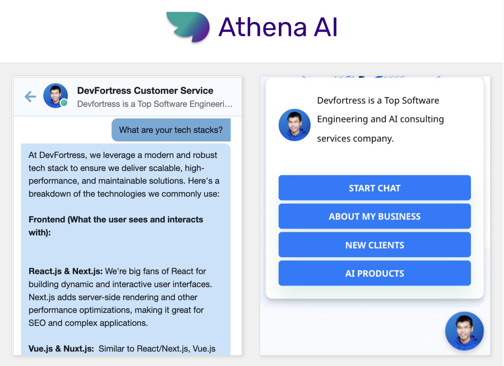 Agents by Athena AIv1.1.5 - Screenshot showing the interface and features of this AI tool
