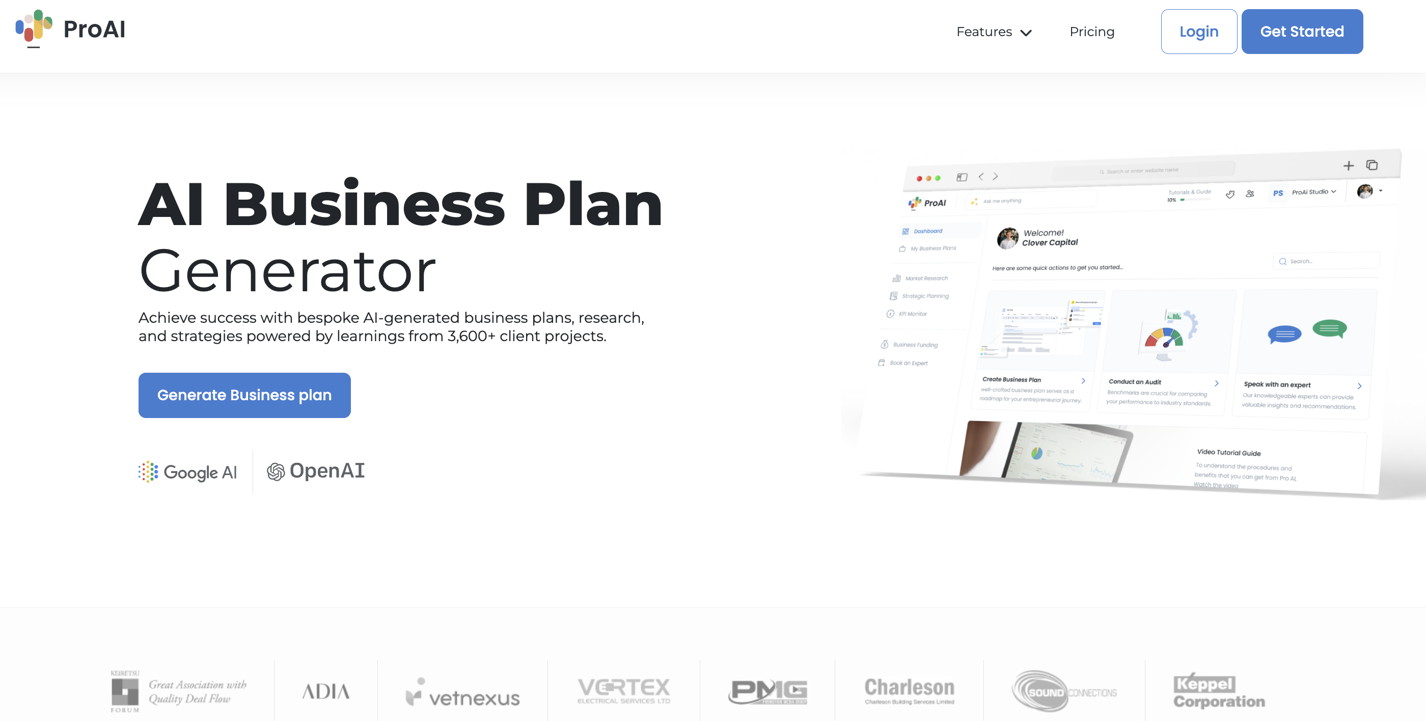 AI Business Planv3 - Screenshot showing the interface and features of this AI tool