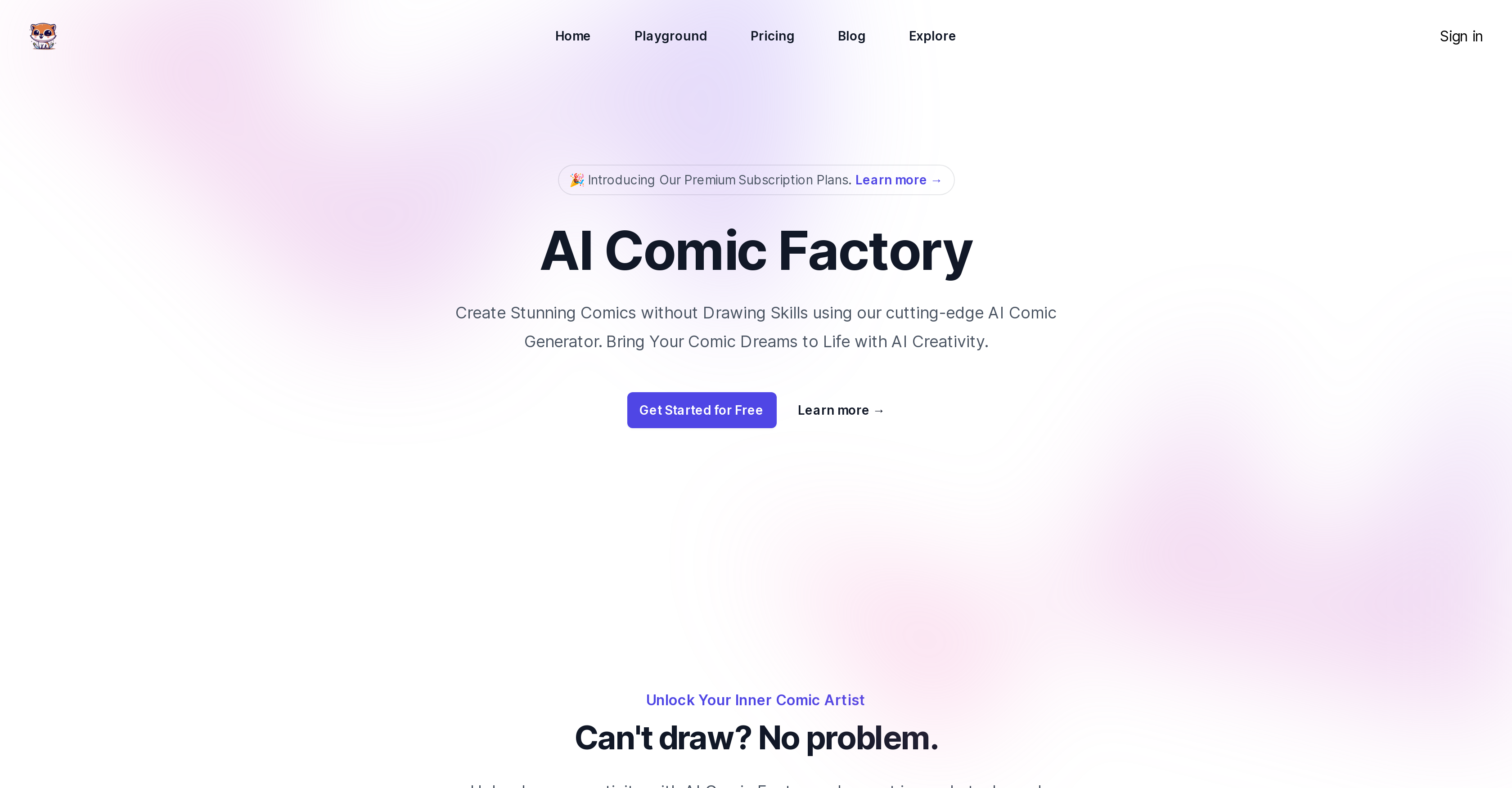 AI Comic Factory - Screenshot showing the interface and features of this AI tool
