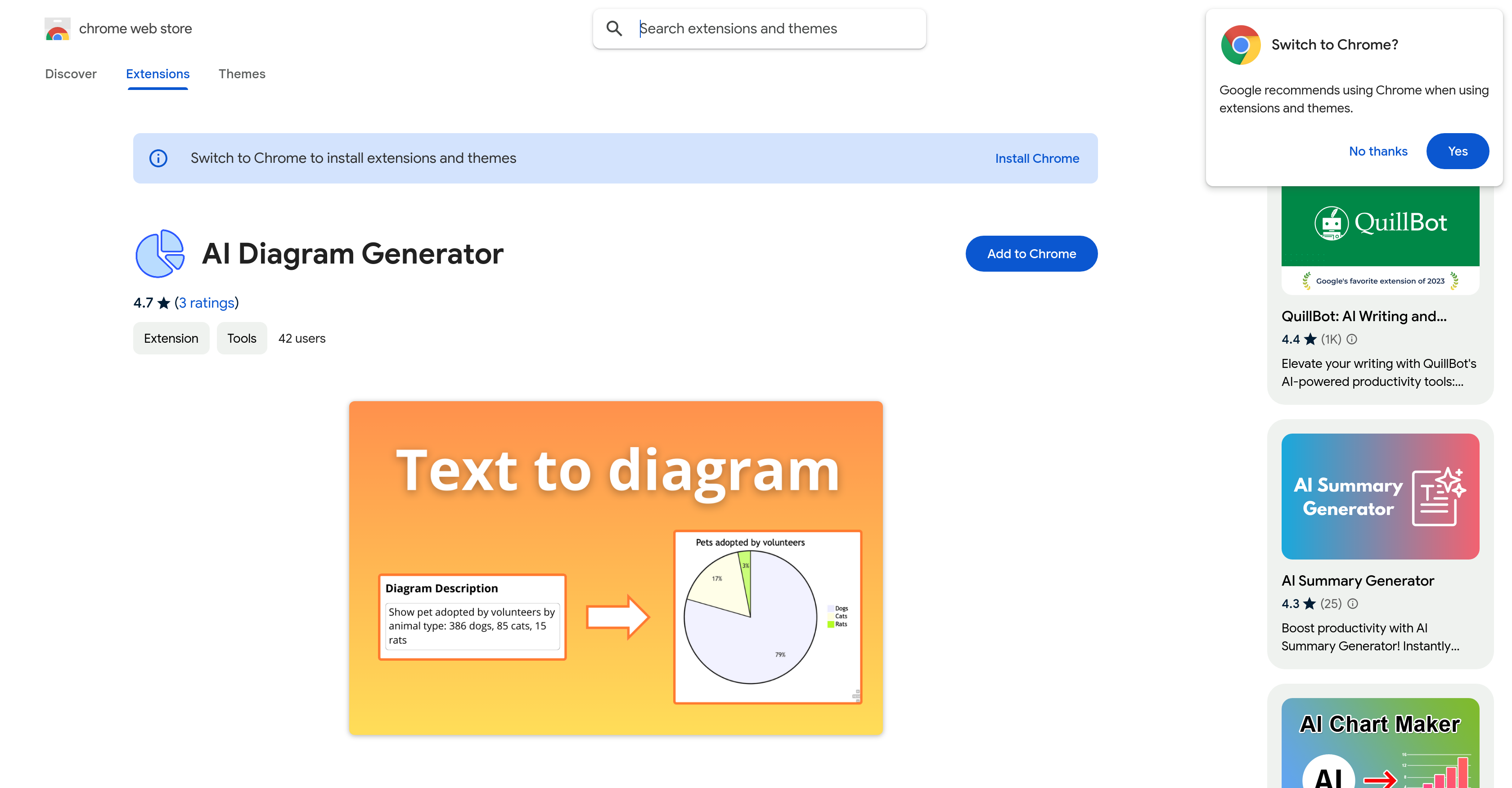 AI Diagram Generator - Screenshot showing the interface and features of this AI tool