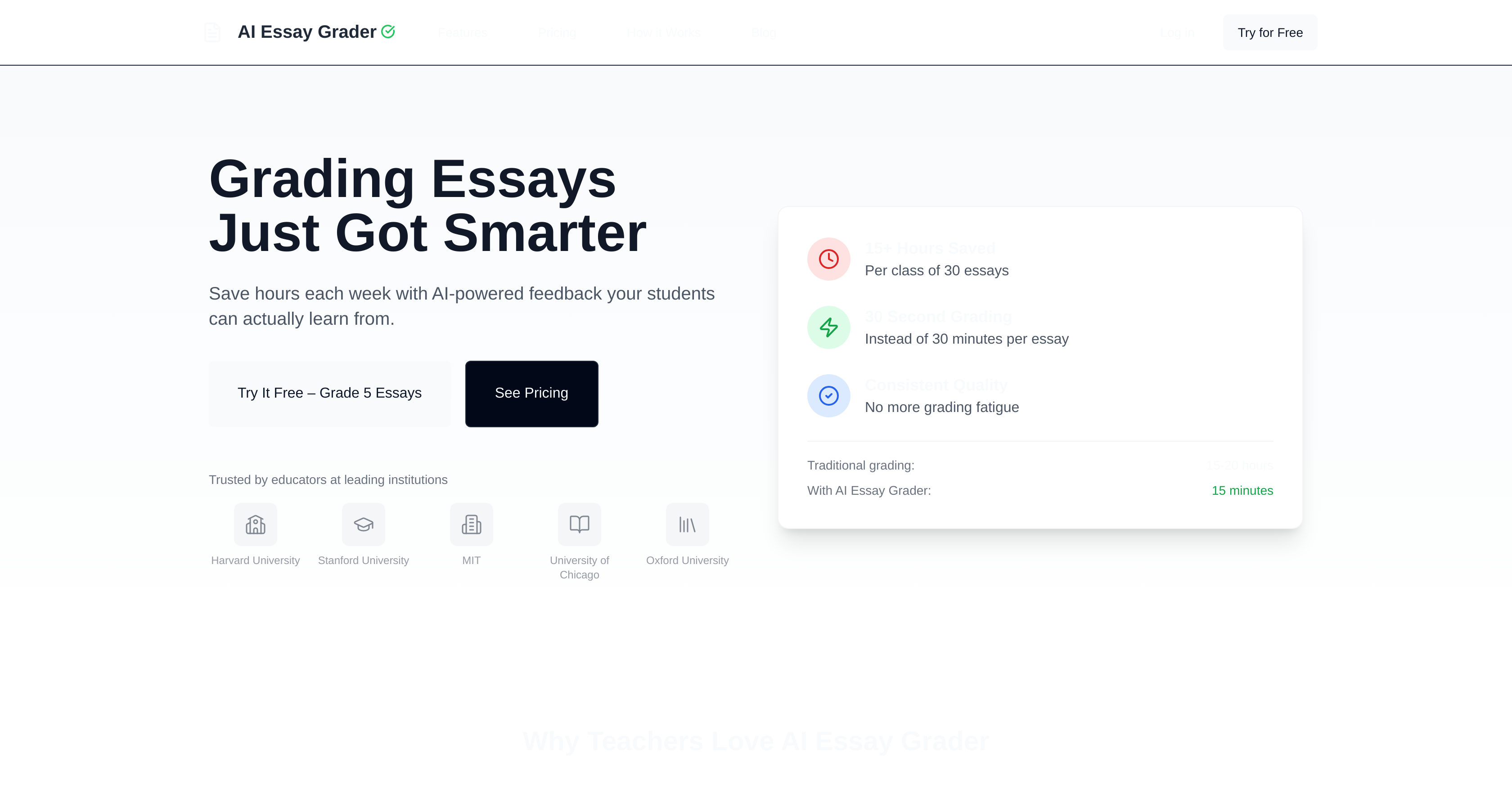 AI Essay Grader - Screenshot showing the interface and features of this AI tool