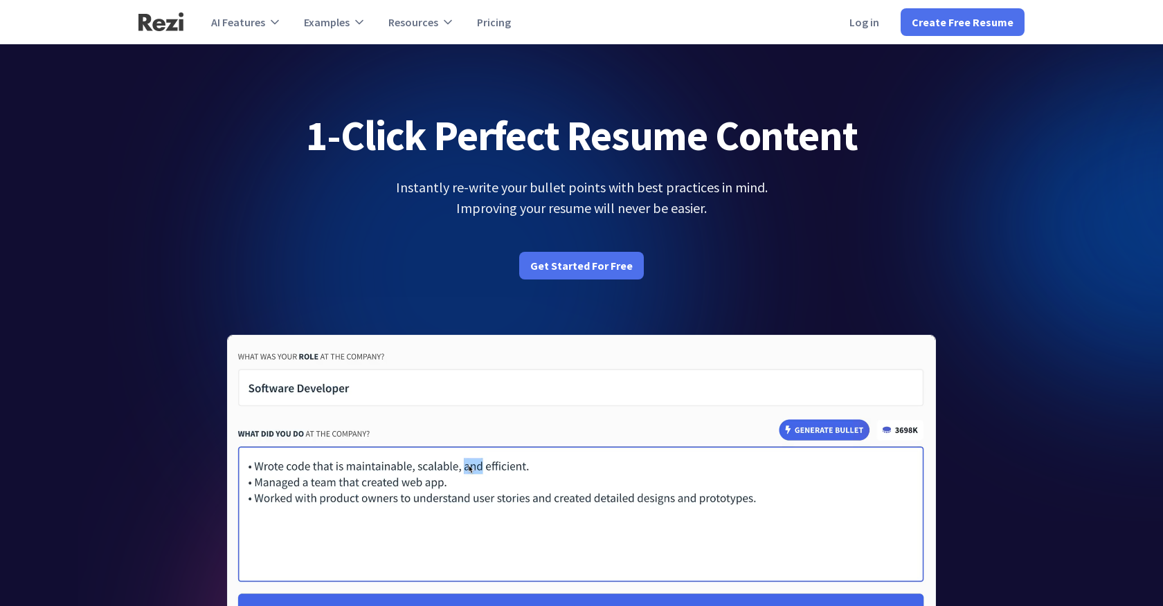AI Resume Editor - Screenshot showing the interface and features of this AI tool
