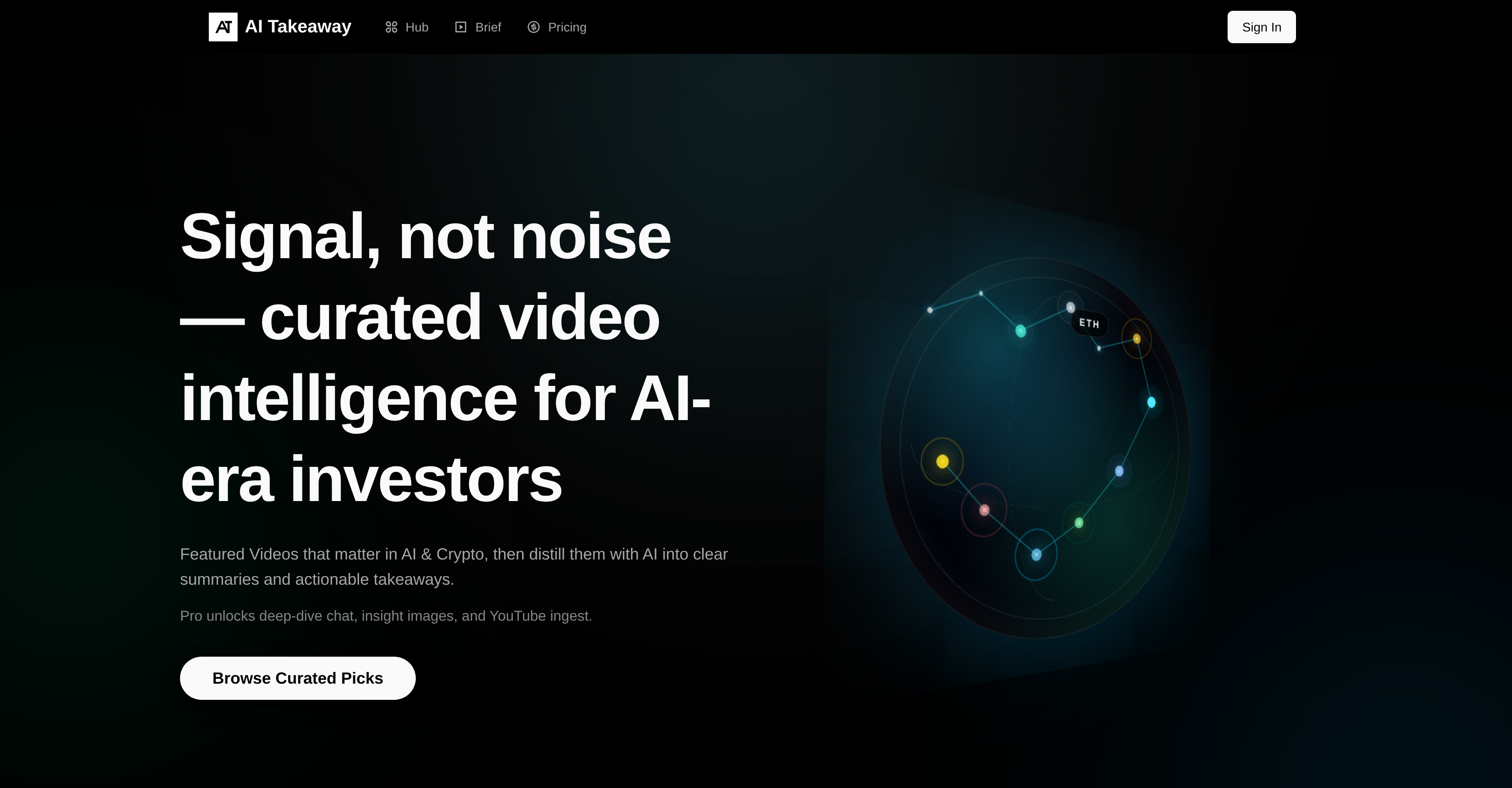 AI Takeaway - Screenshot showing the interface and features of this AI tool