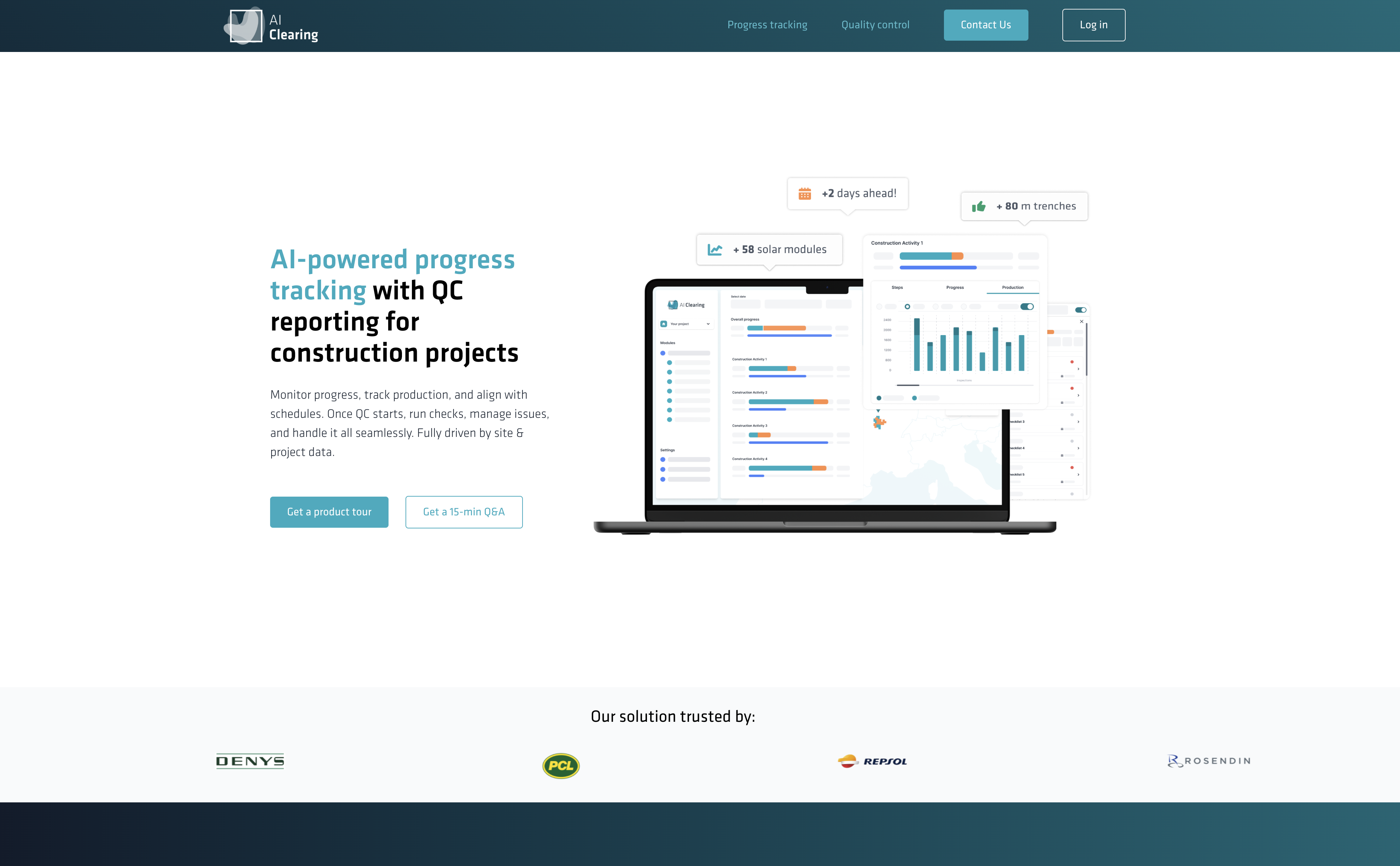 AIclearing - Screenshot showing the interface and features of this AI tool
