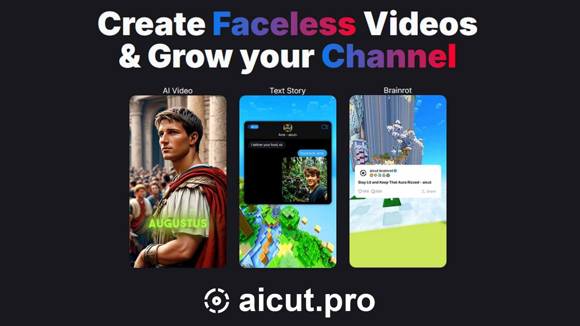 aicut - Screenshot showing the interface and features of this AI tool