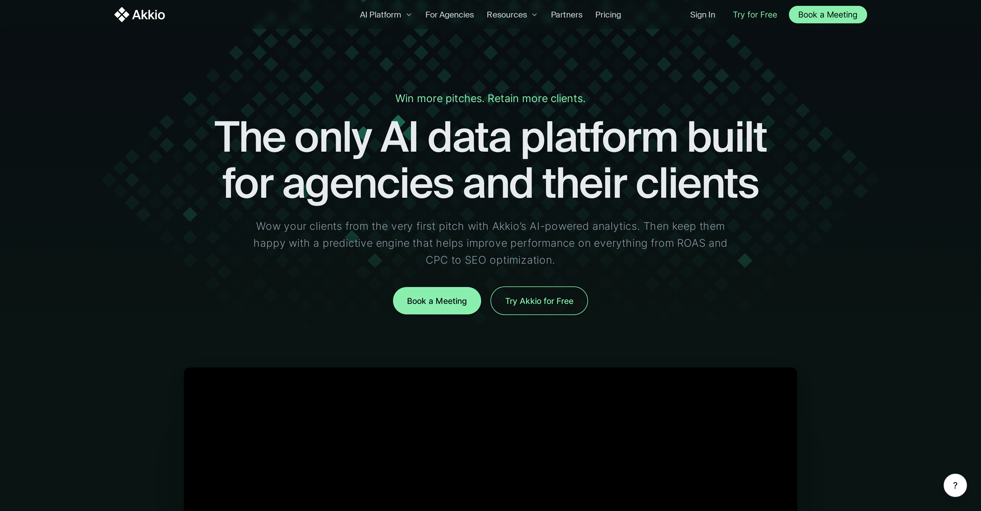 Akkio - Screenshot showing the interface and features of this AI tool