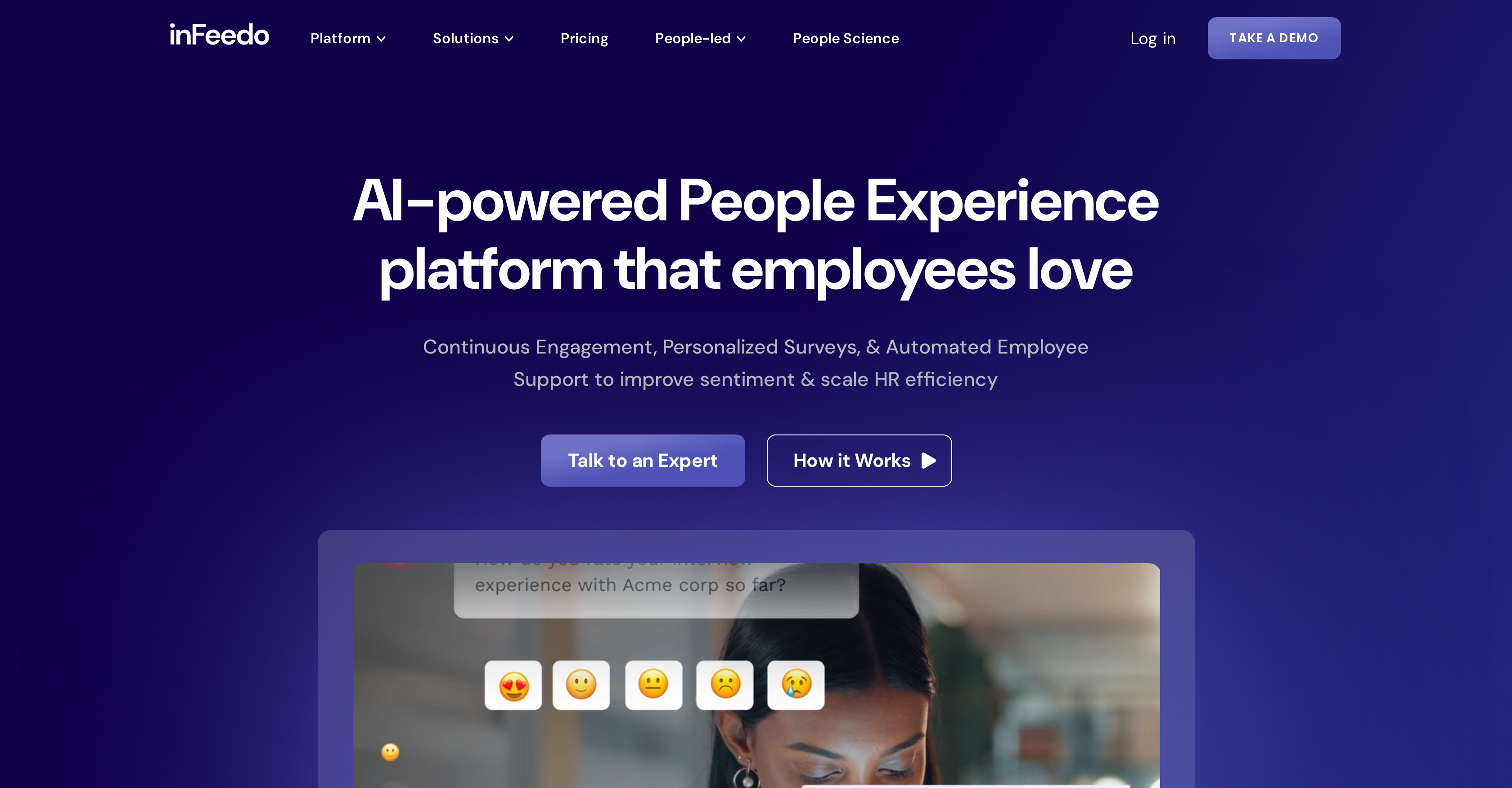 Amber by inFeedo - Screenshot showing the interface and features of this AI tool