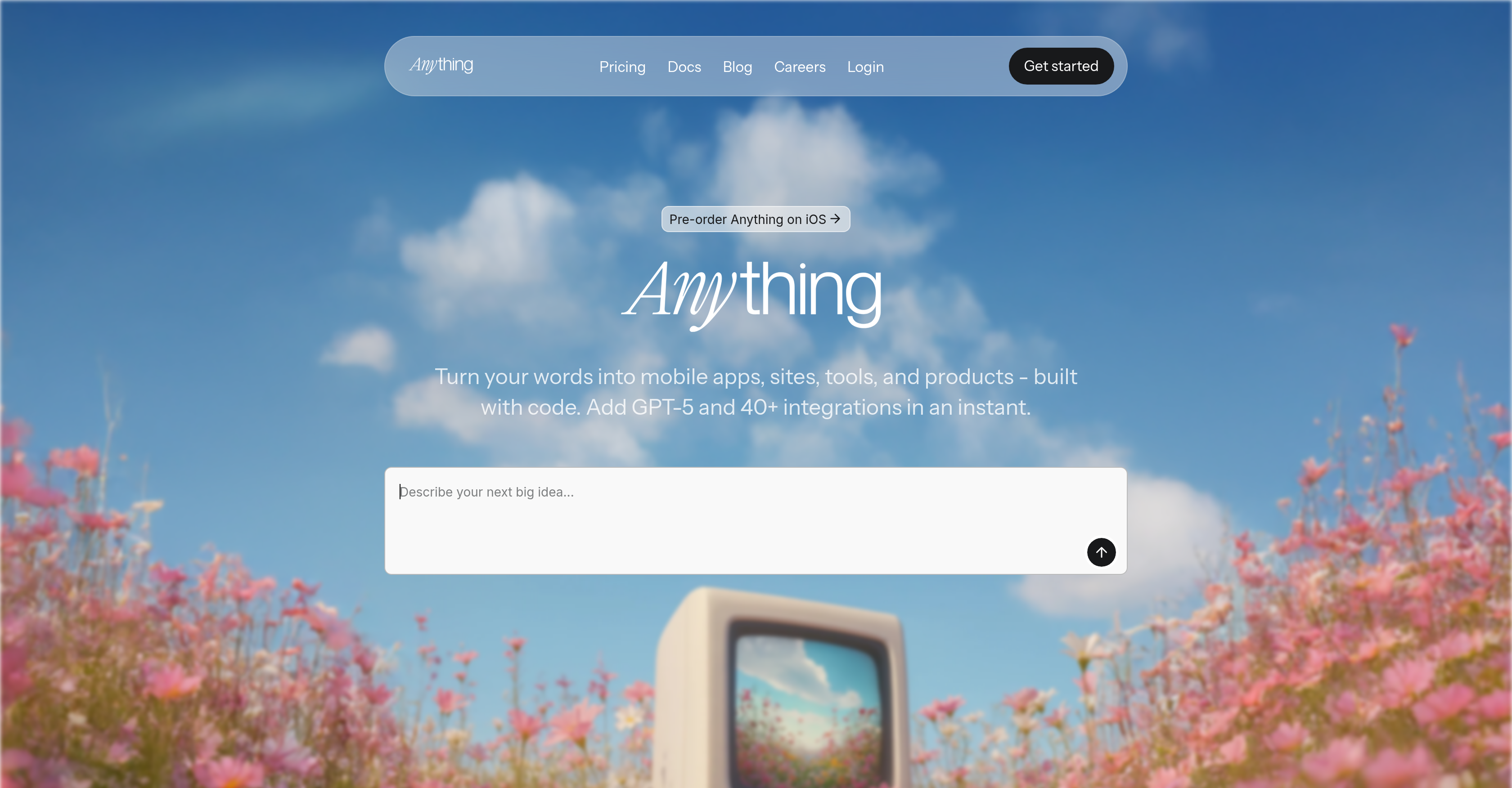 Anything - AI App Builder - Screenshot showing the interface and features of this AI tool