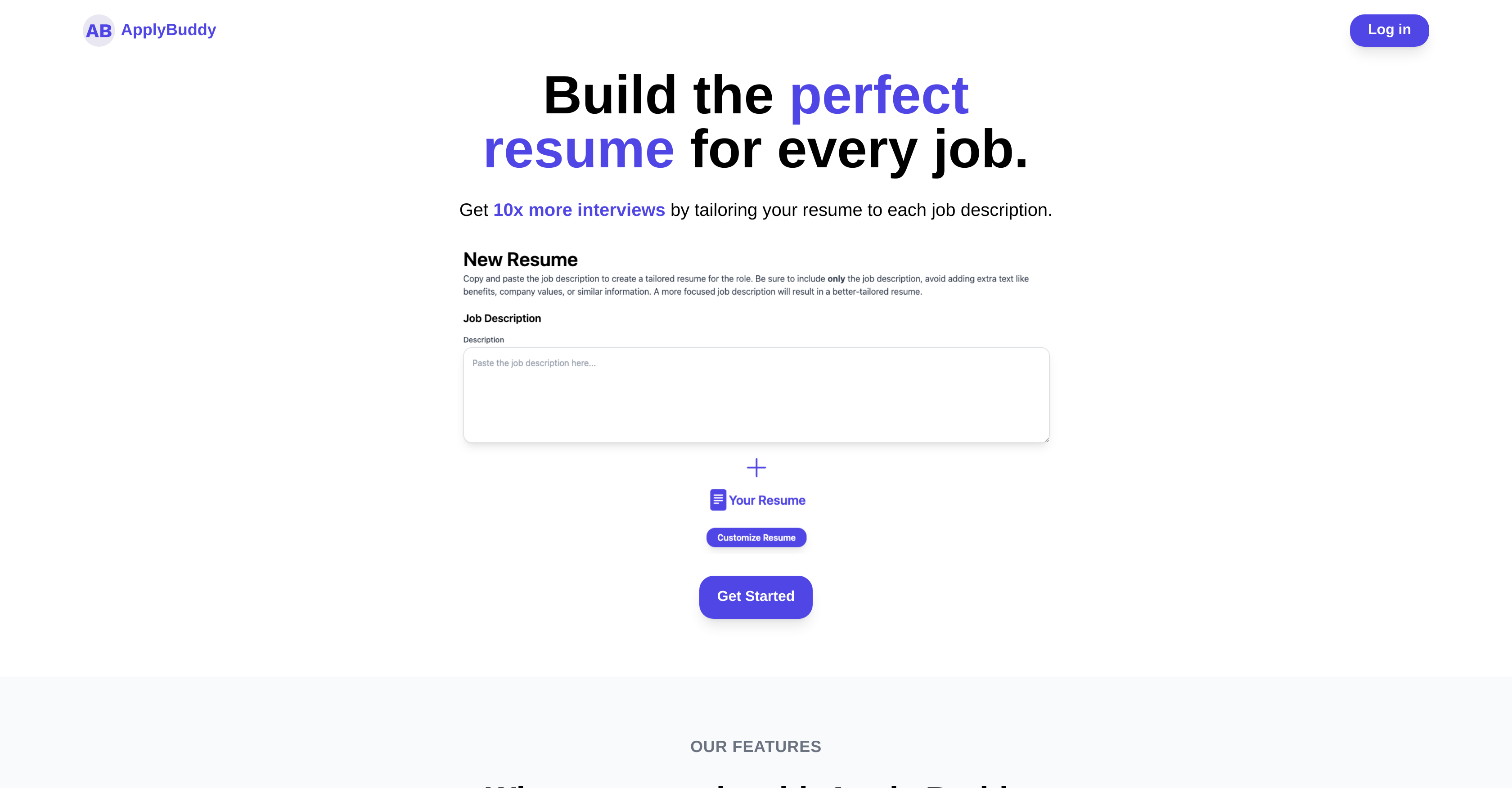 Apply Buddy AI - Screenshot showing the interface and features of this AI tool