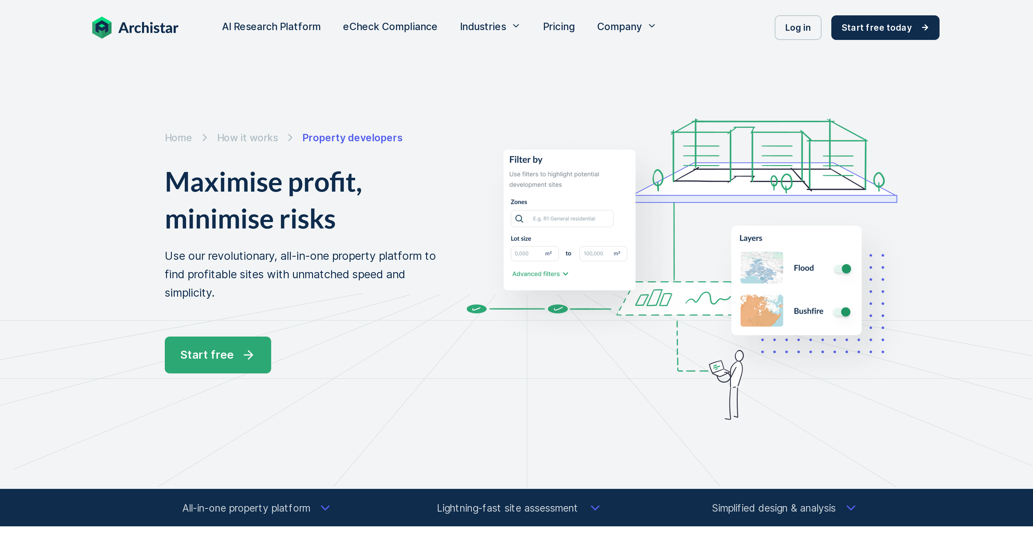 Archistar - Screenshot showing the interface and features of this AI tool