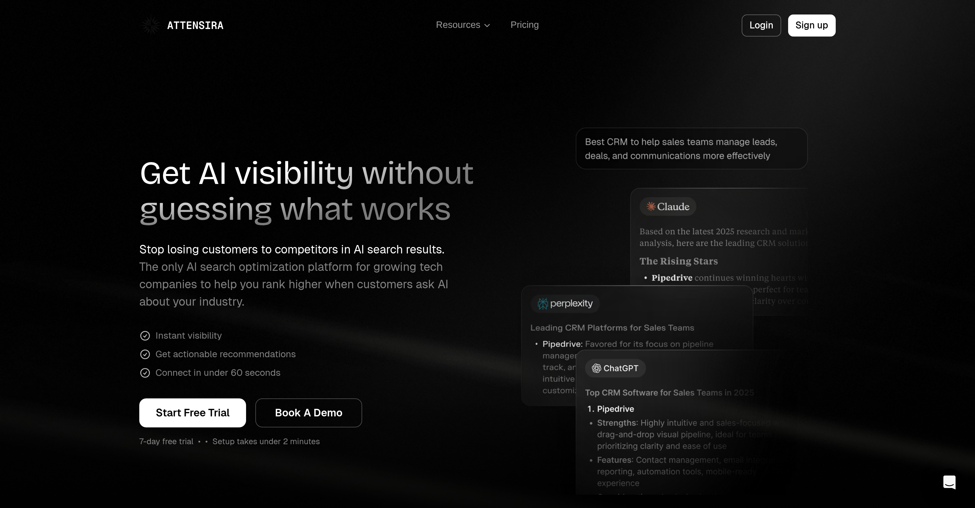 Attensira - Screenshot showing the interface and features of this AI tool