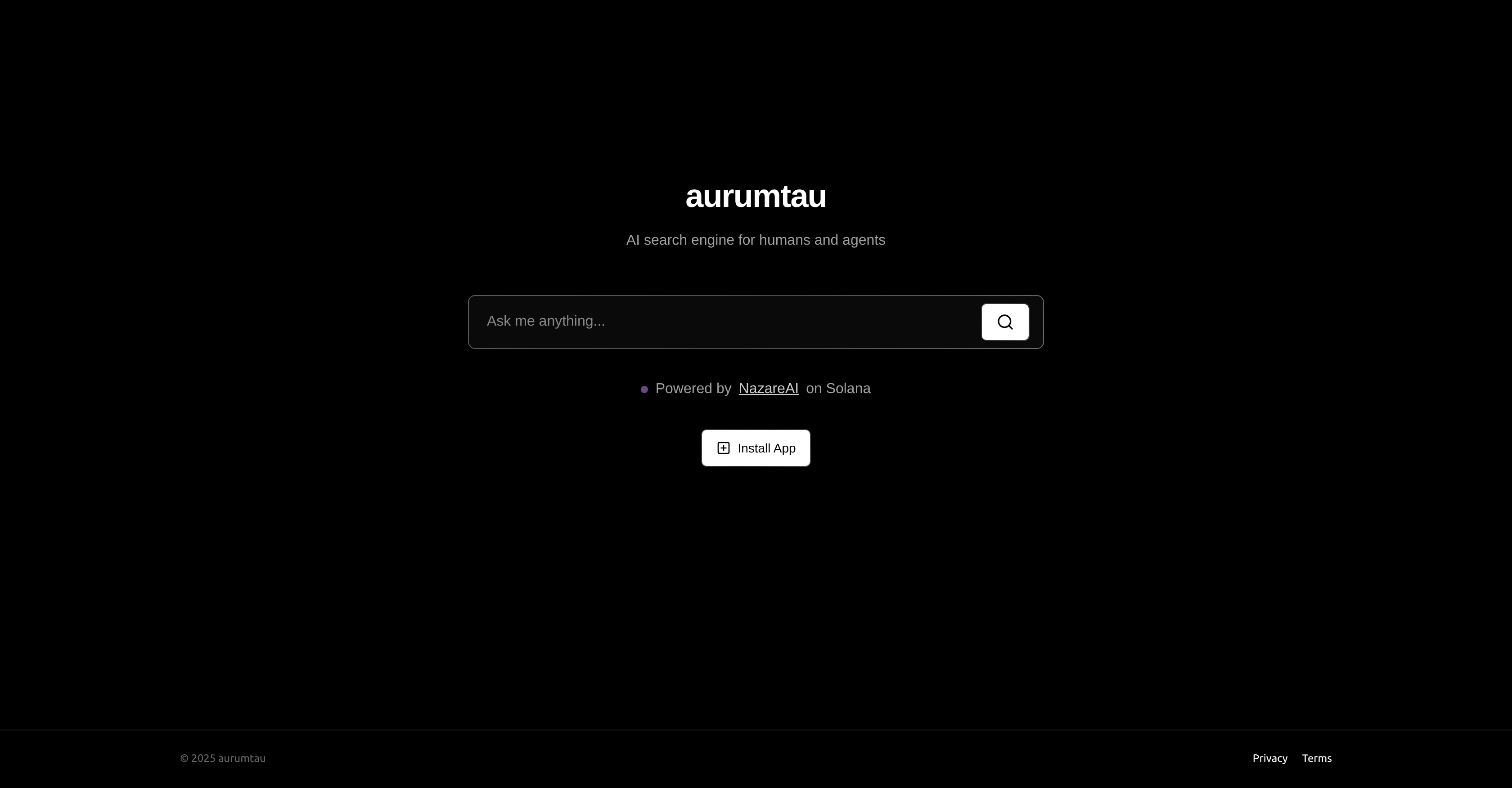 search.sh - Screenshot showing the interface and features of this AI tool