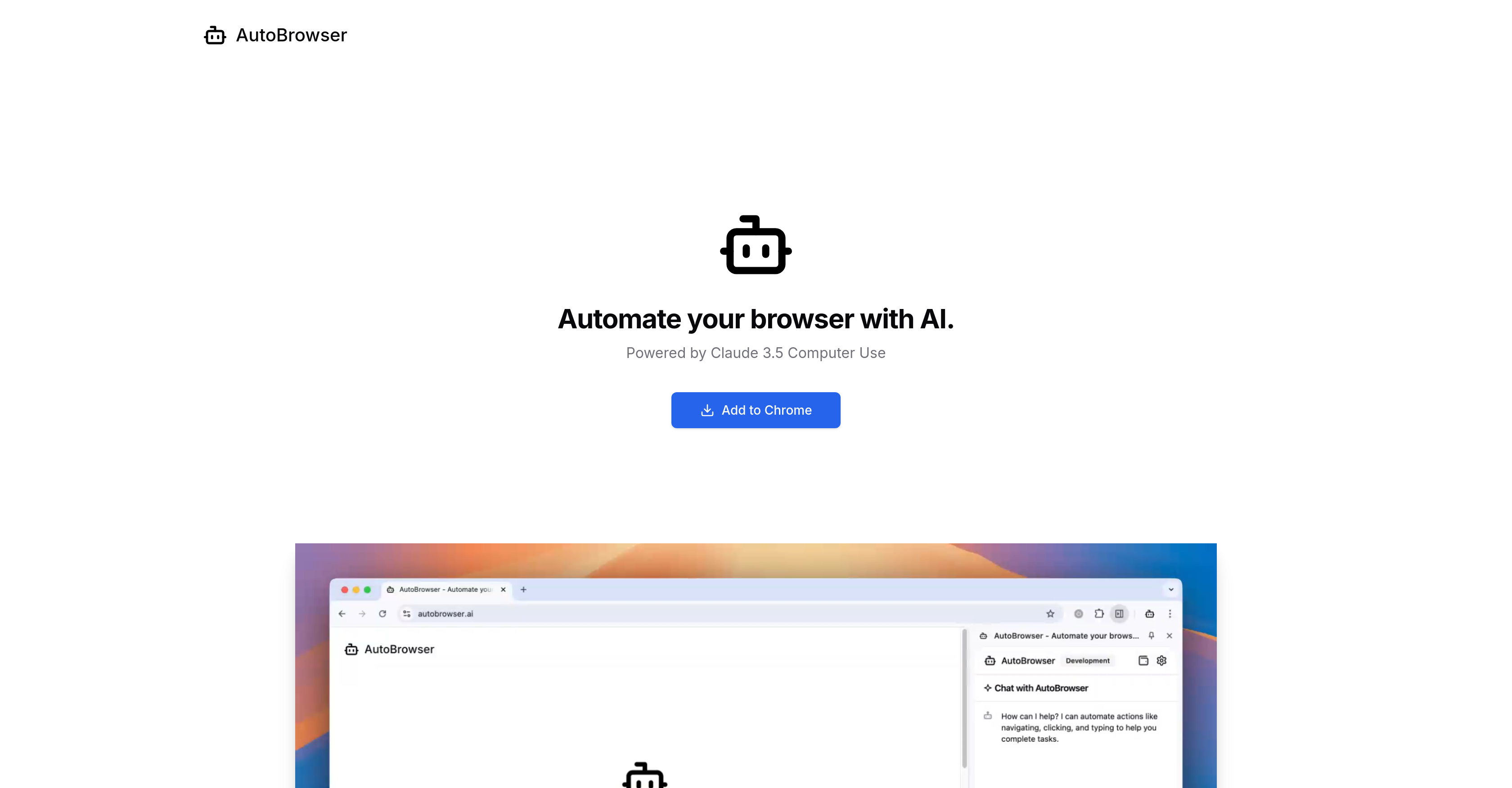 AutoBrowser - Screenshot showing the interface and features of this AI tool