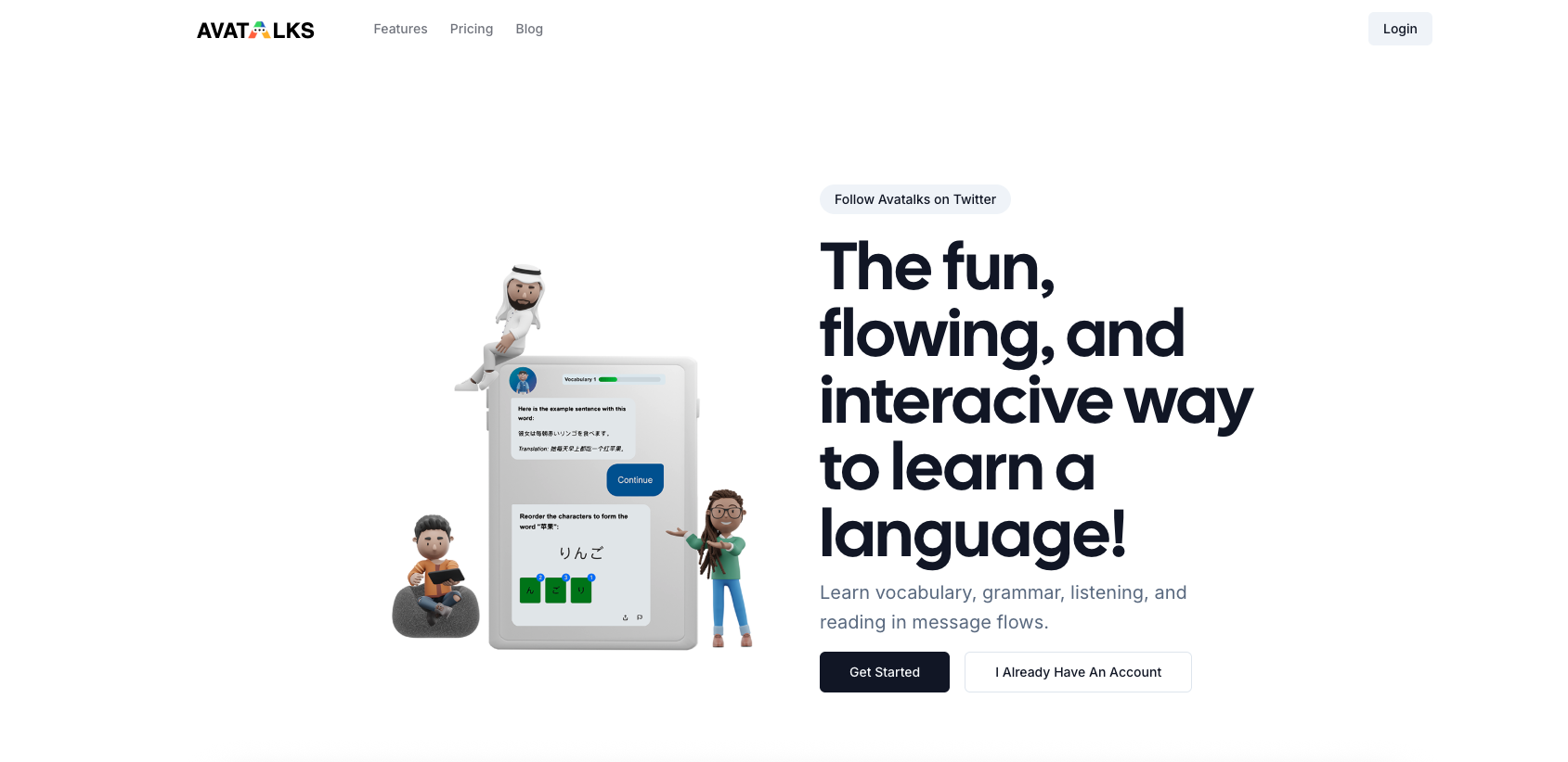 Avatalks - Screenshot showing the interface and features of this AI tool