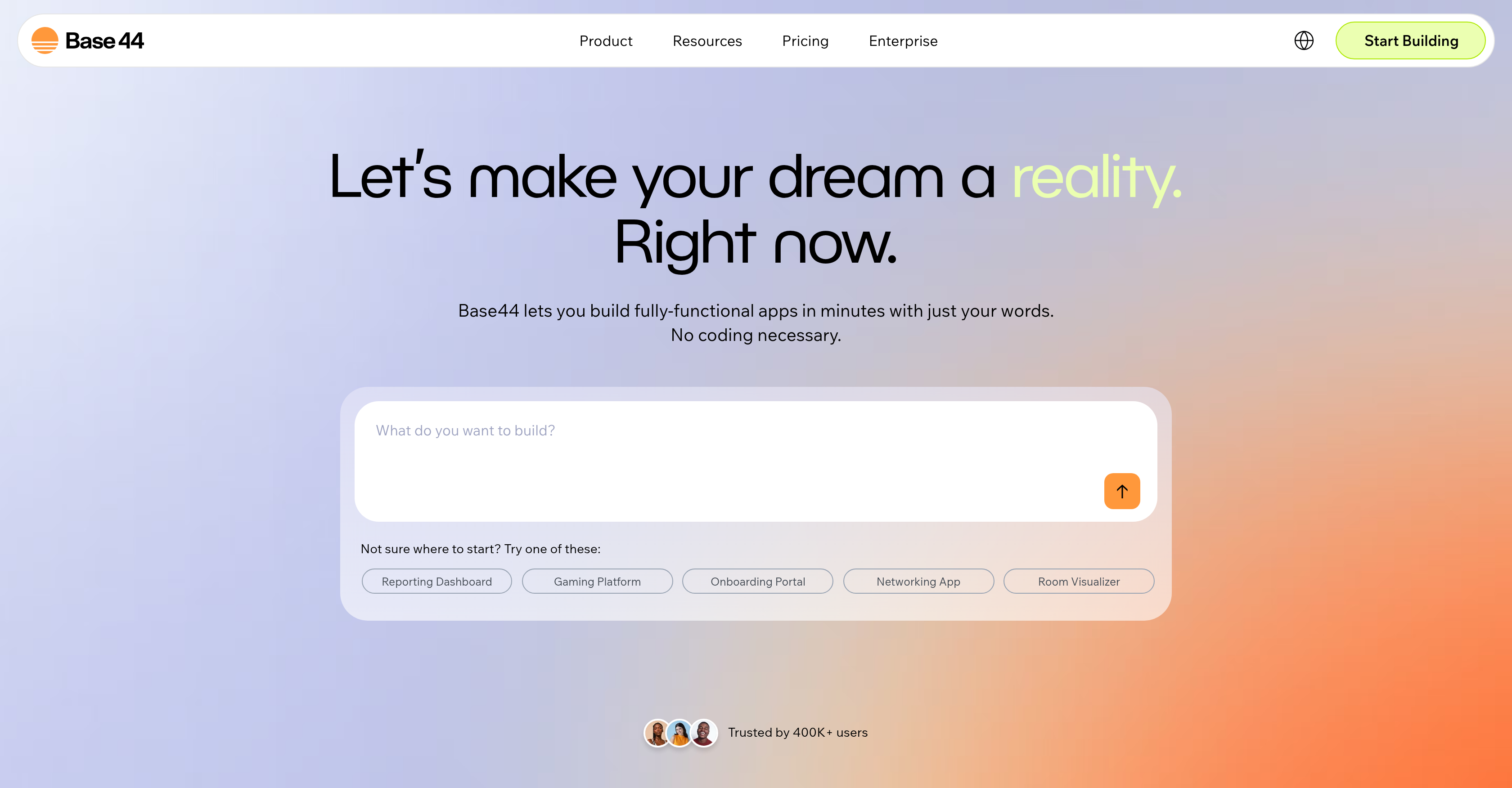 Base44 - Screenshot showing the interface and features of this AI tool