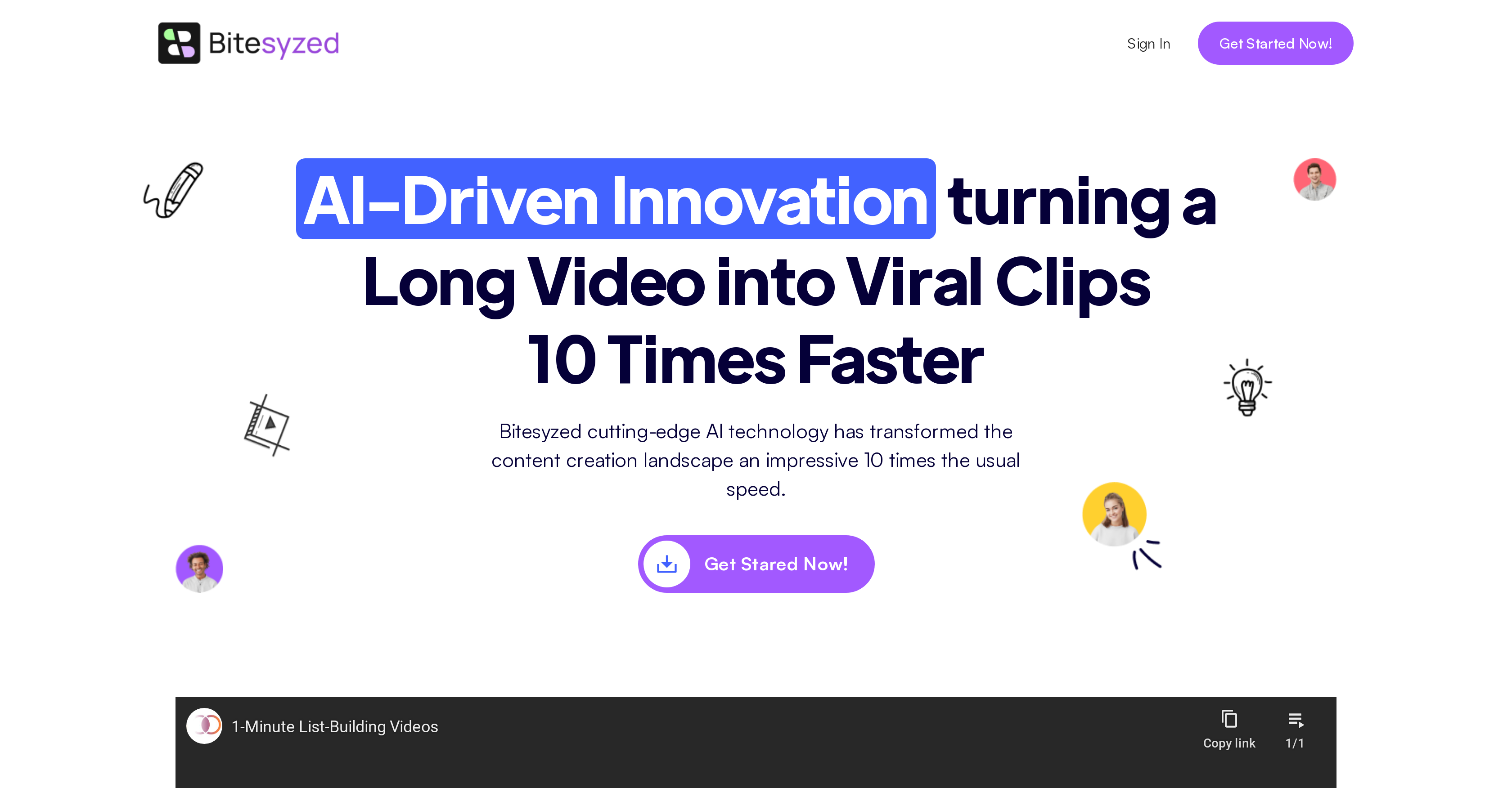 BiteSyzed - Screenshot showing the interface and features of this AI tool