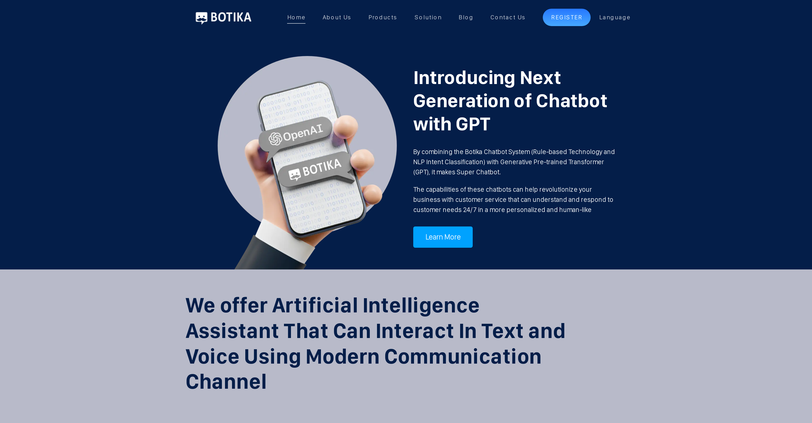 Botika Online - Screenshot showing the interface and features of this AI tool