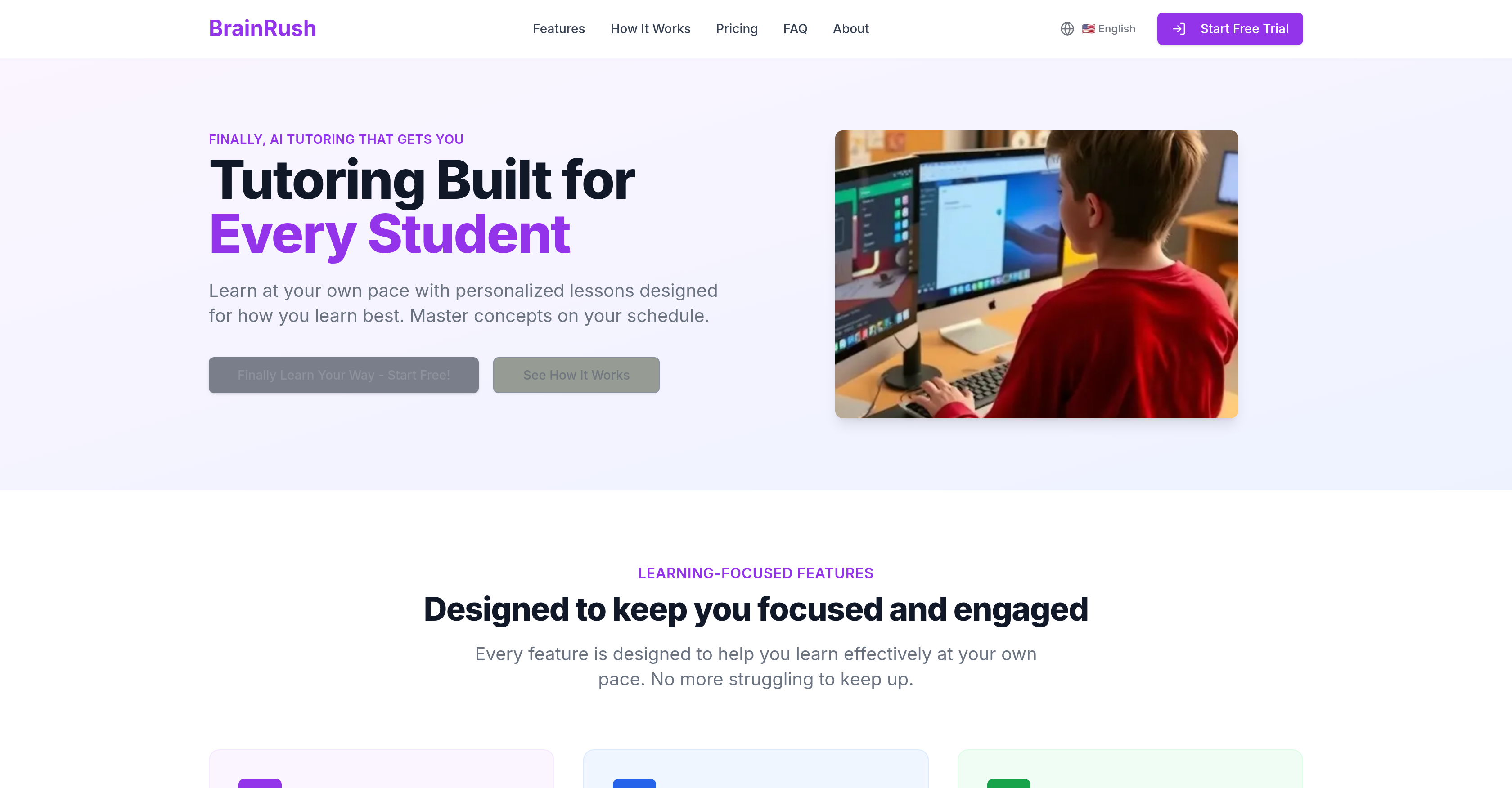 BrainRush AI - Screenshot showing the interface and features of this AI tool