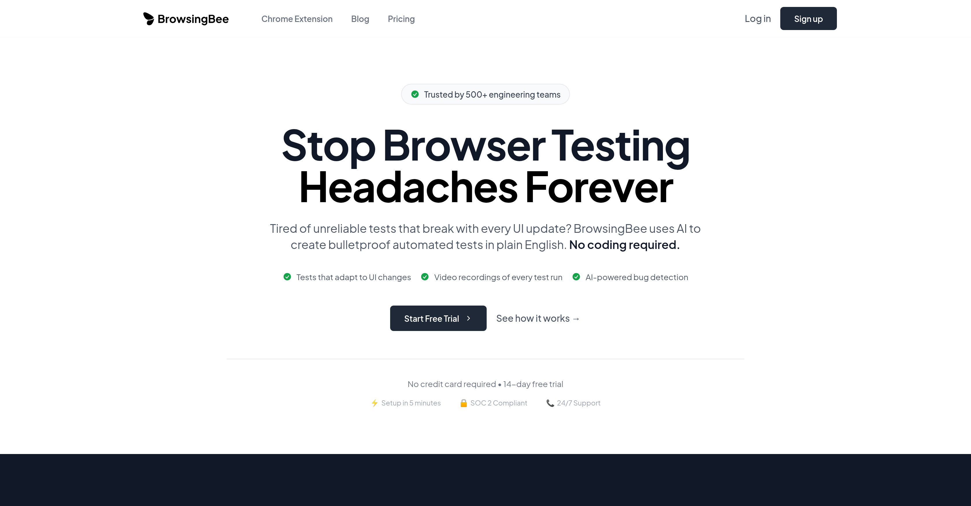 BrowsingBee - Screenshot showing the interface and features of this AI tool