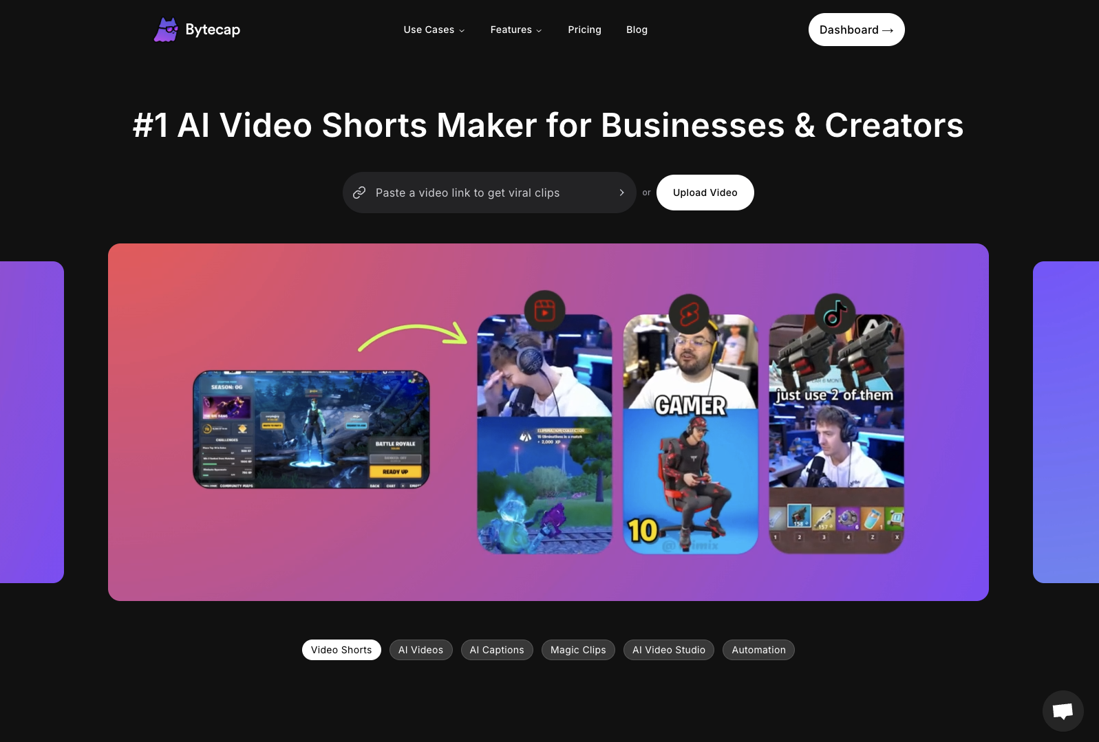 ByteCapv2 - Screenshot showing the interface and features of this AI tool