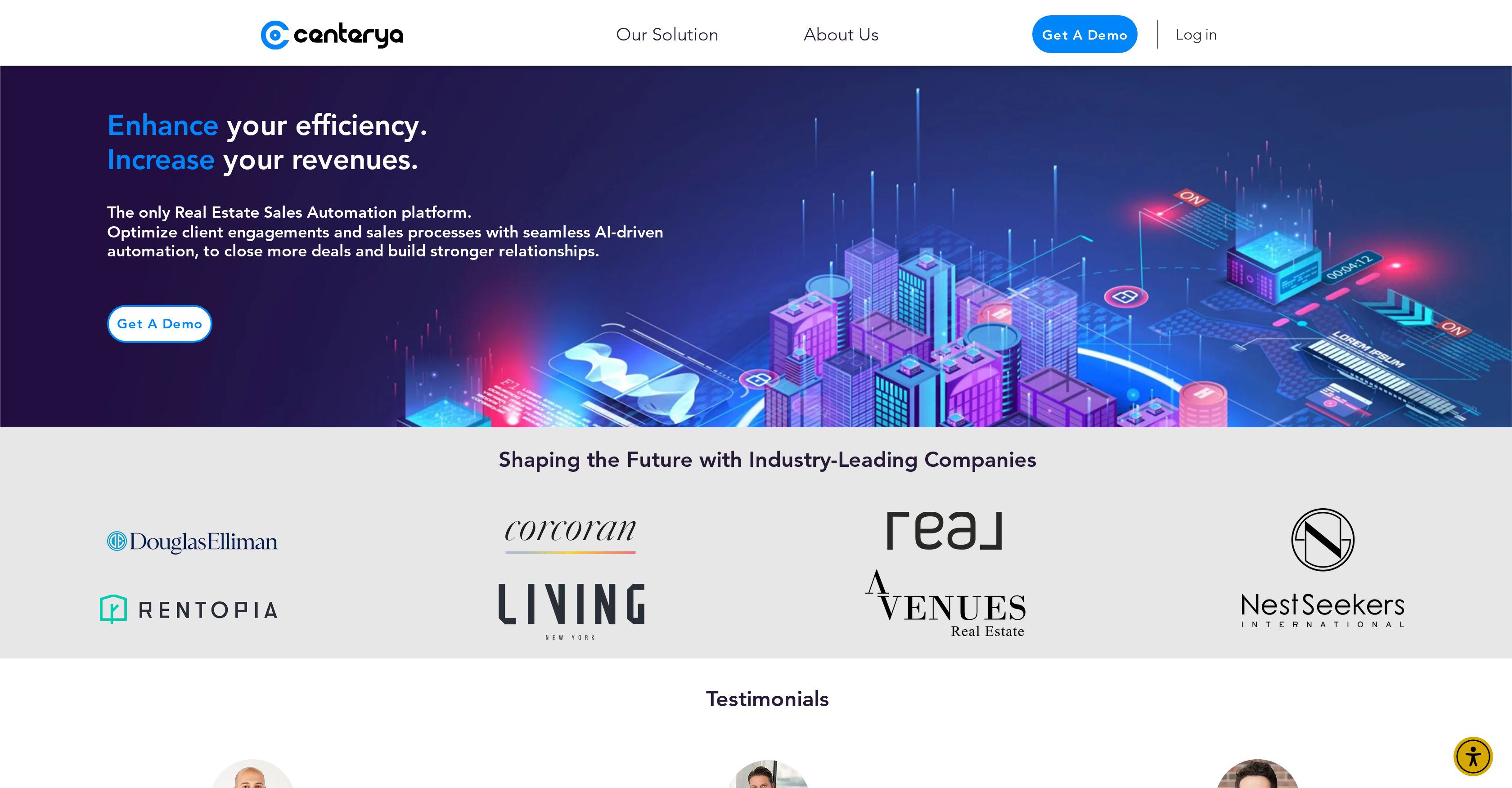 Centerya - Screenshot showing the interface and features of this AI tool