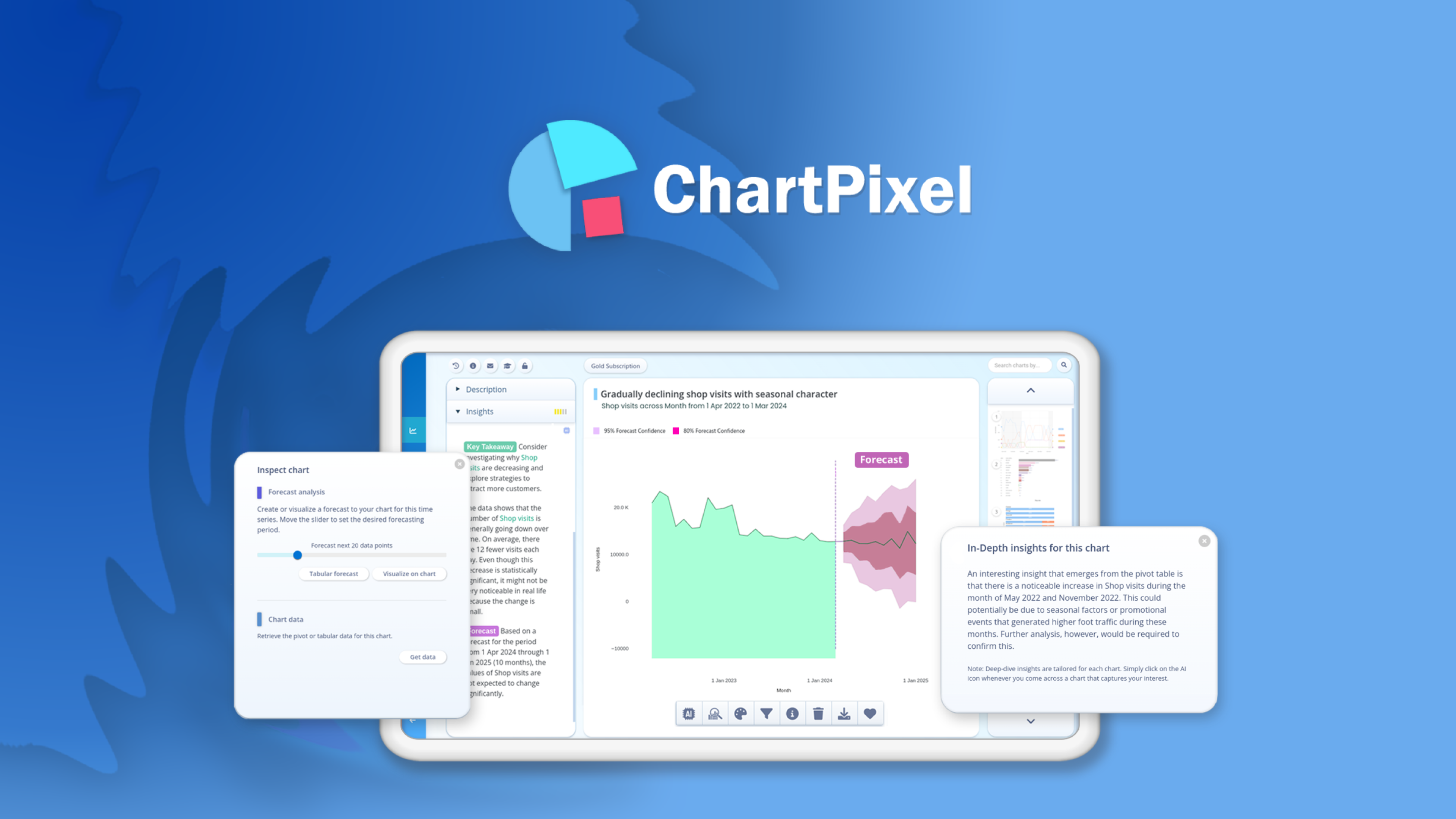 ChartPixel - Screenshot showing the interface and features of this AI tool