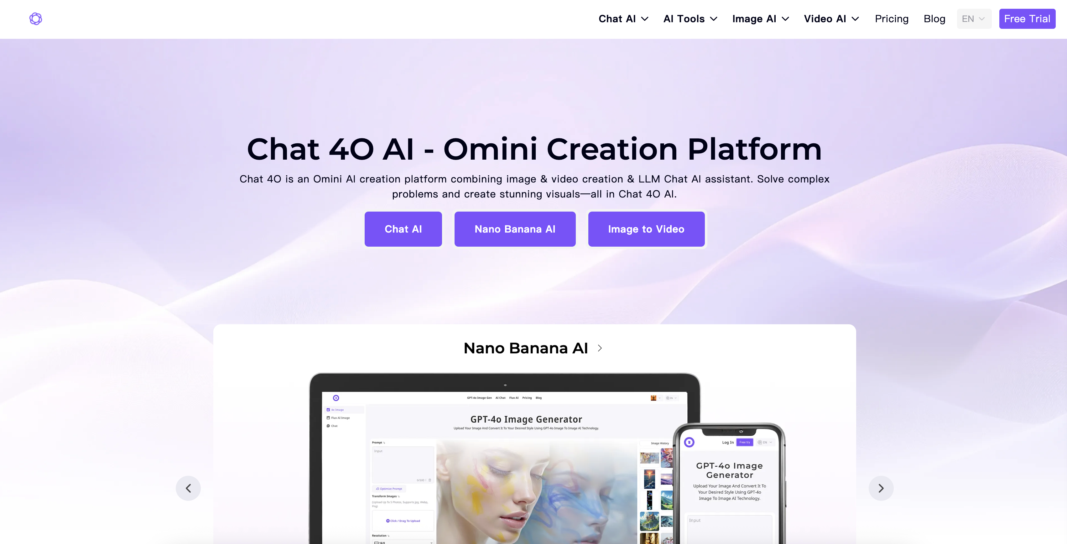 Chat 4O AI | Math Solver - Screenshot showing the interface and features of this AI tool