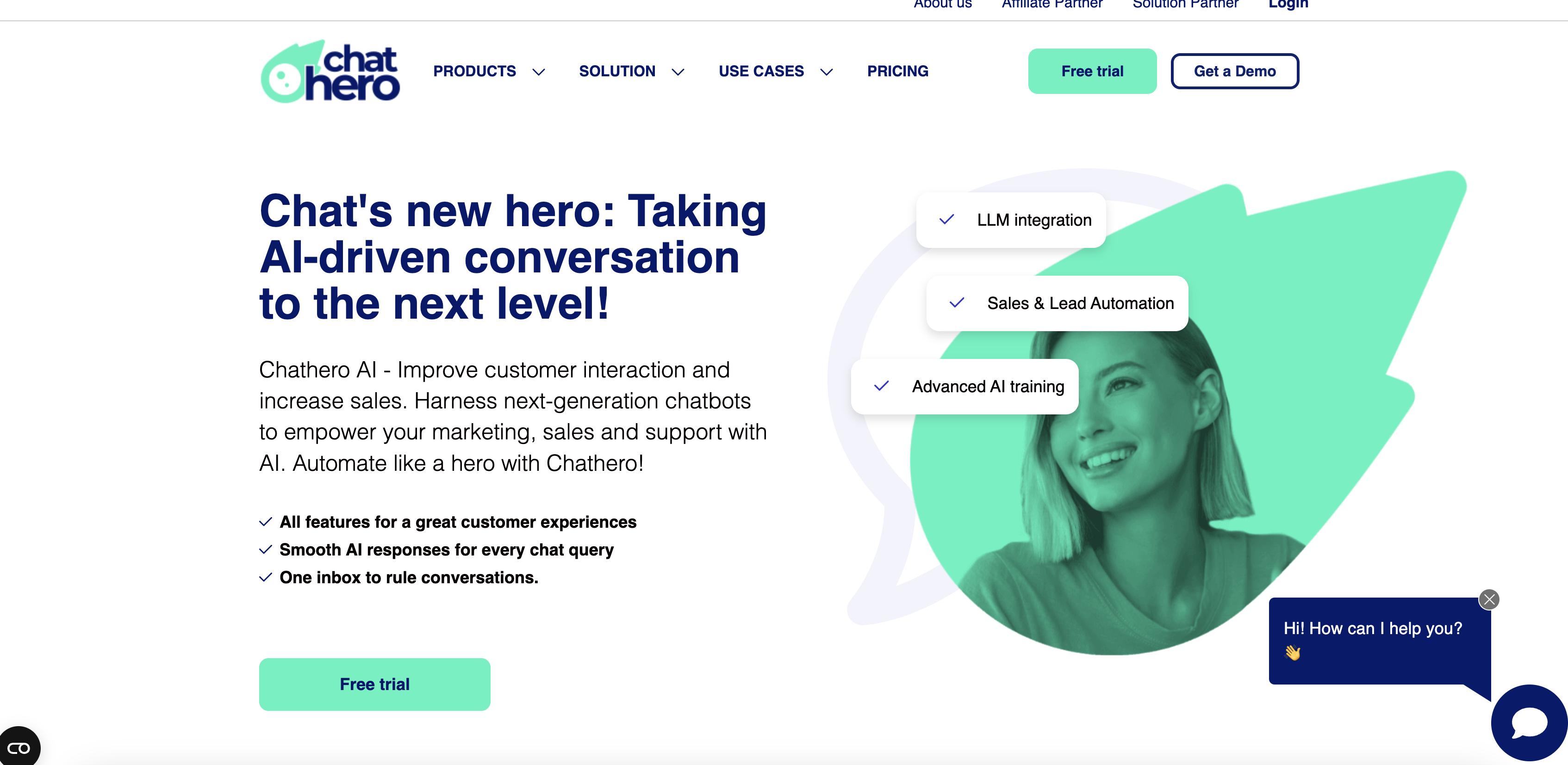 Chathero - Screenshot showing the interface and features of this AI tool