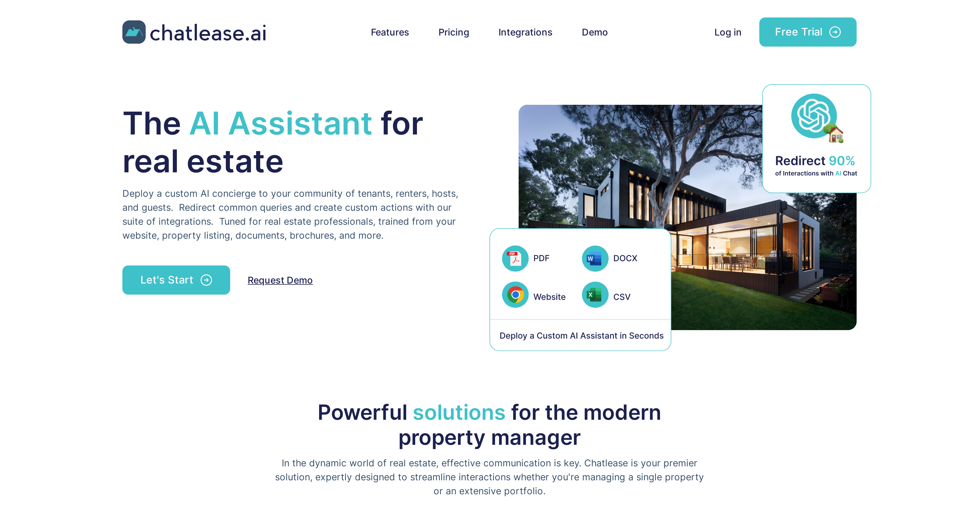 Chatlease - Screenshot showing the interface and features of this AI tool
