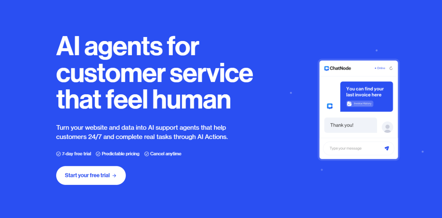 ChatNodev2 - Screenshot showing the interface and features of this AI tool