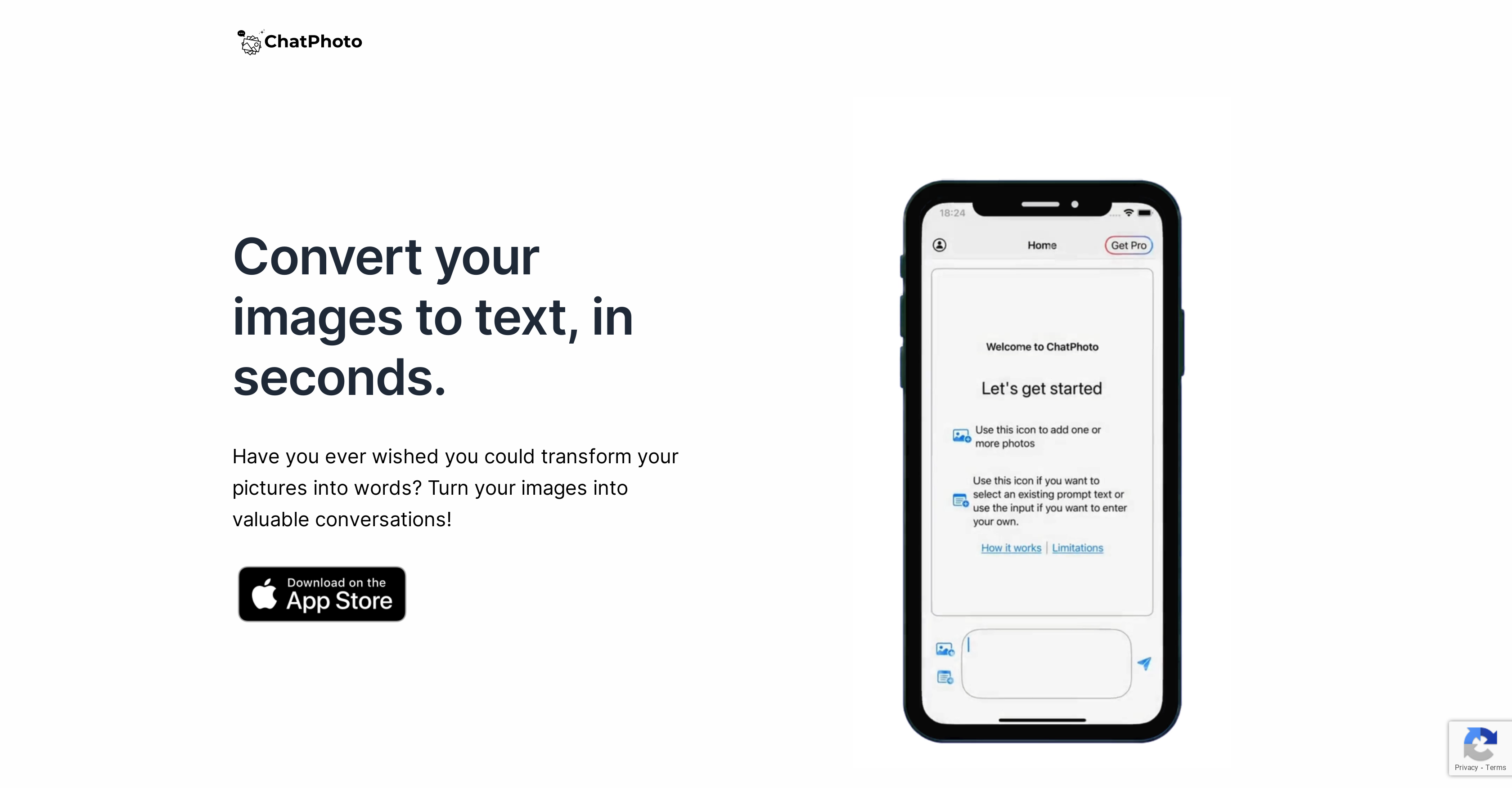 ChatPhoto - Screenshot showing the interface and features of this AI tool