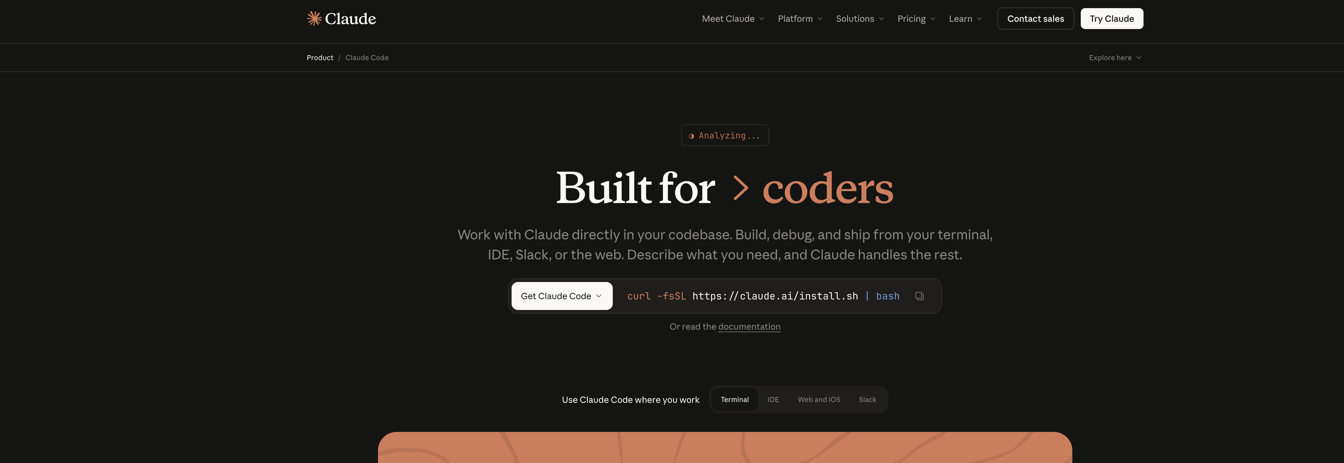 Claude Code - Screenshot showing the interface and features of this AI tool