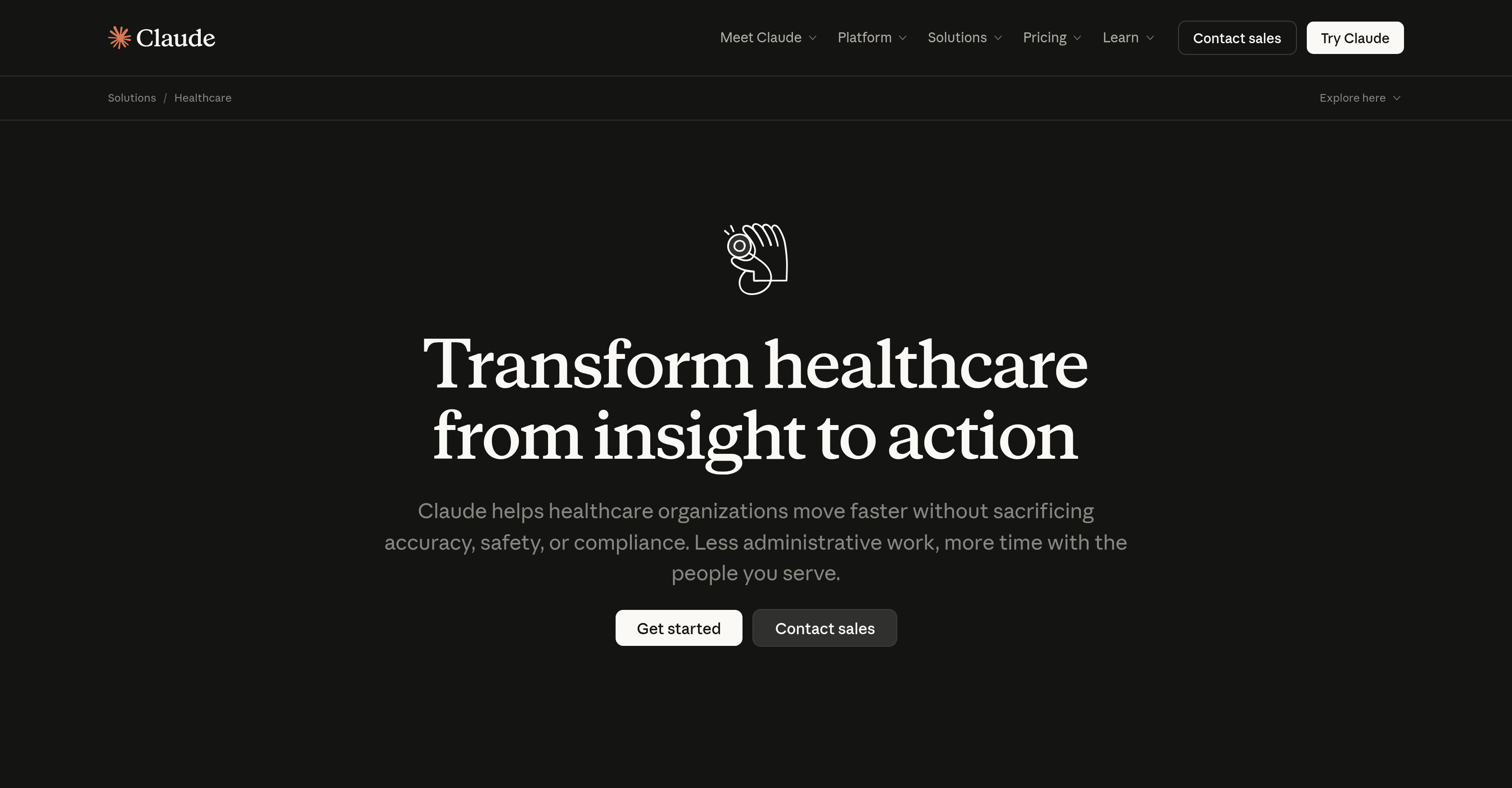 Claude for Healthcare - Screenshot showing the interface and features of this AI tool