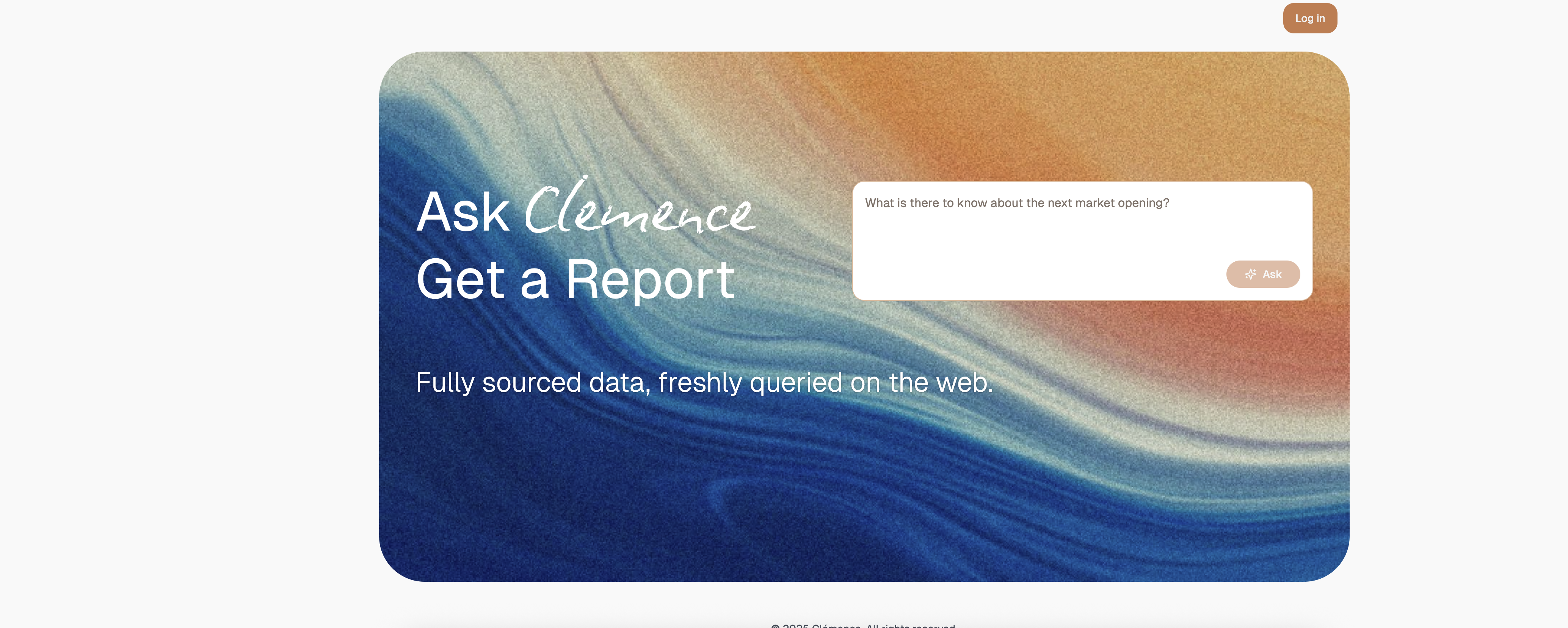 Clemence - Screenshot showing the interface and features of this AI tool