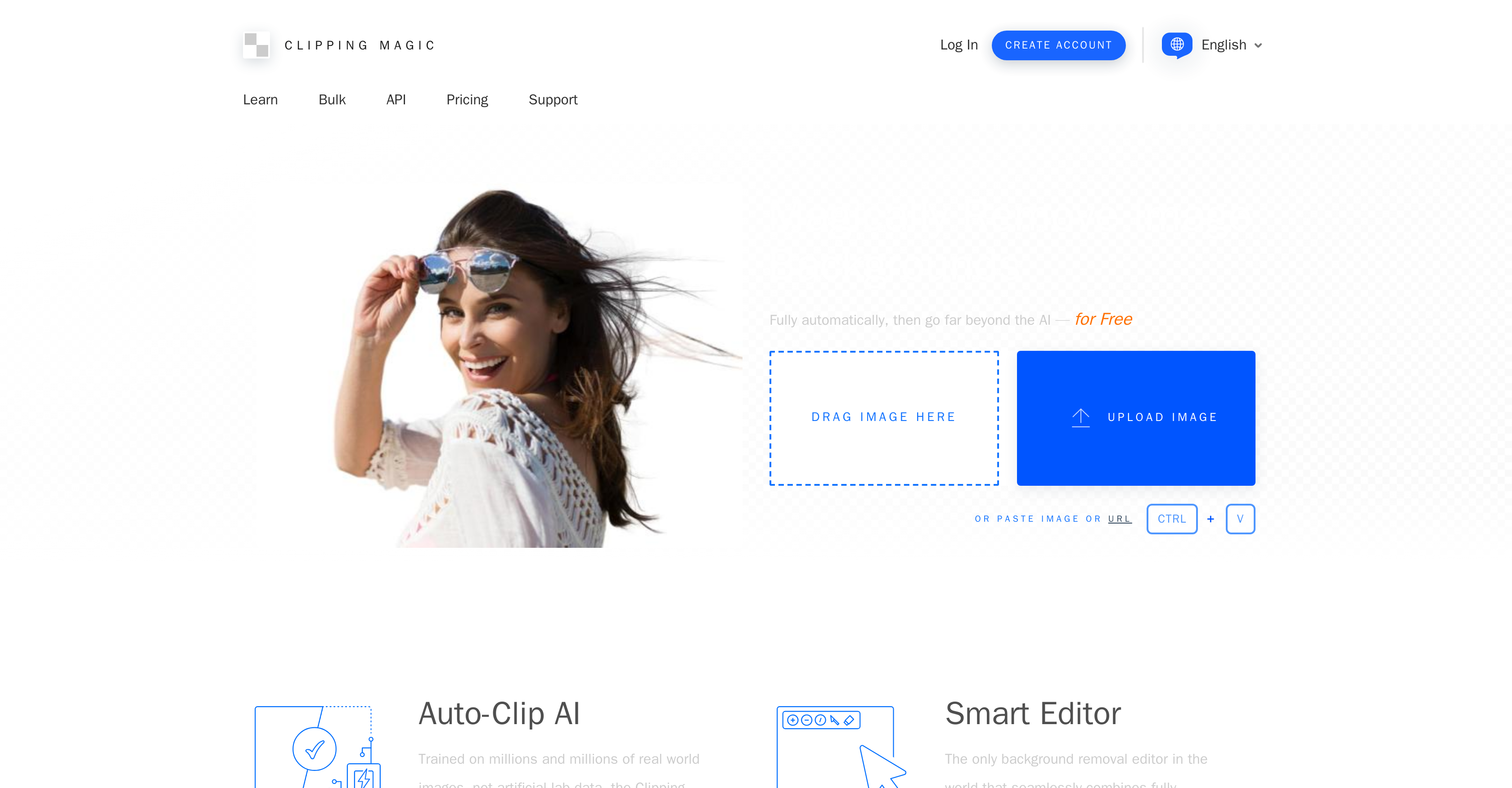 Clipping Magic - Screenshot showing the interface and features of this AI tool