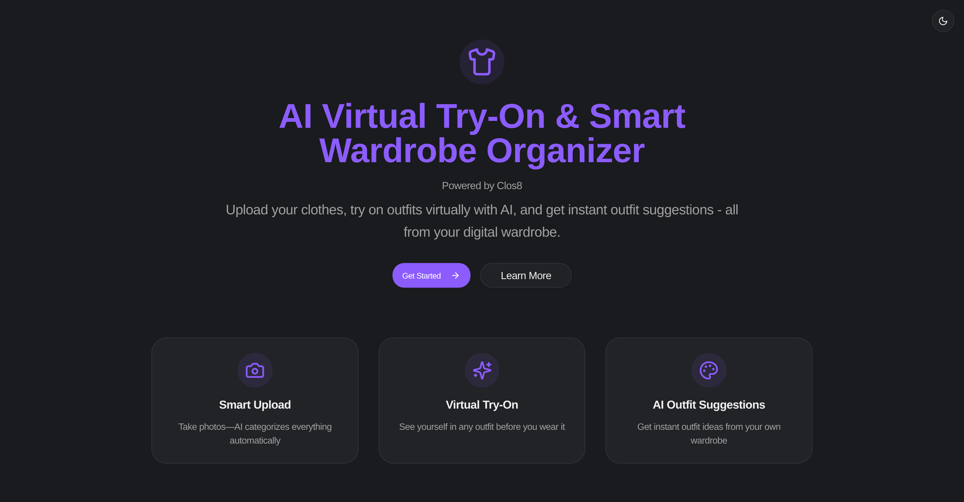 Clos8 - Screenshot showing the interface and features of this AI tool