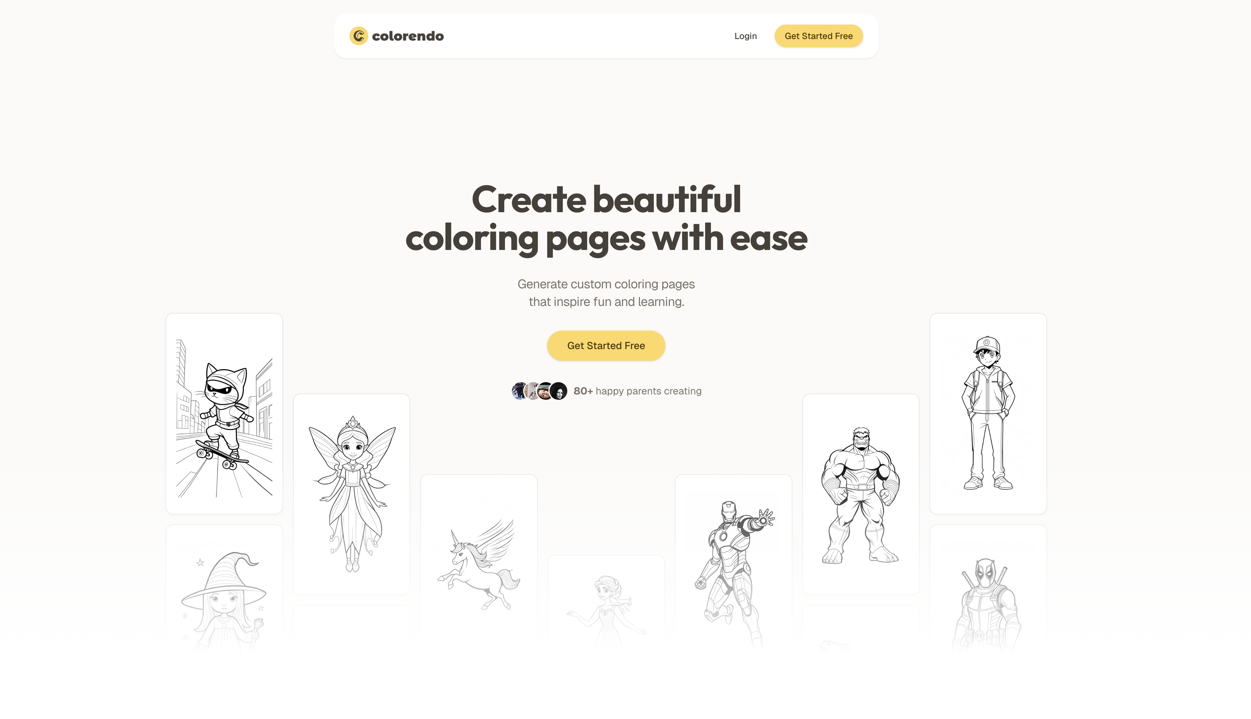 Colorendo - Screenshot showing the interface and features of this AI tool