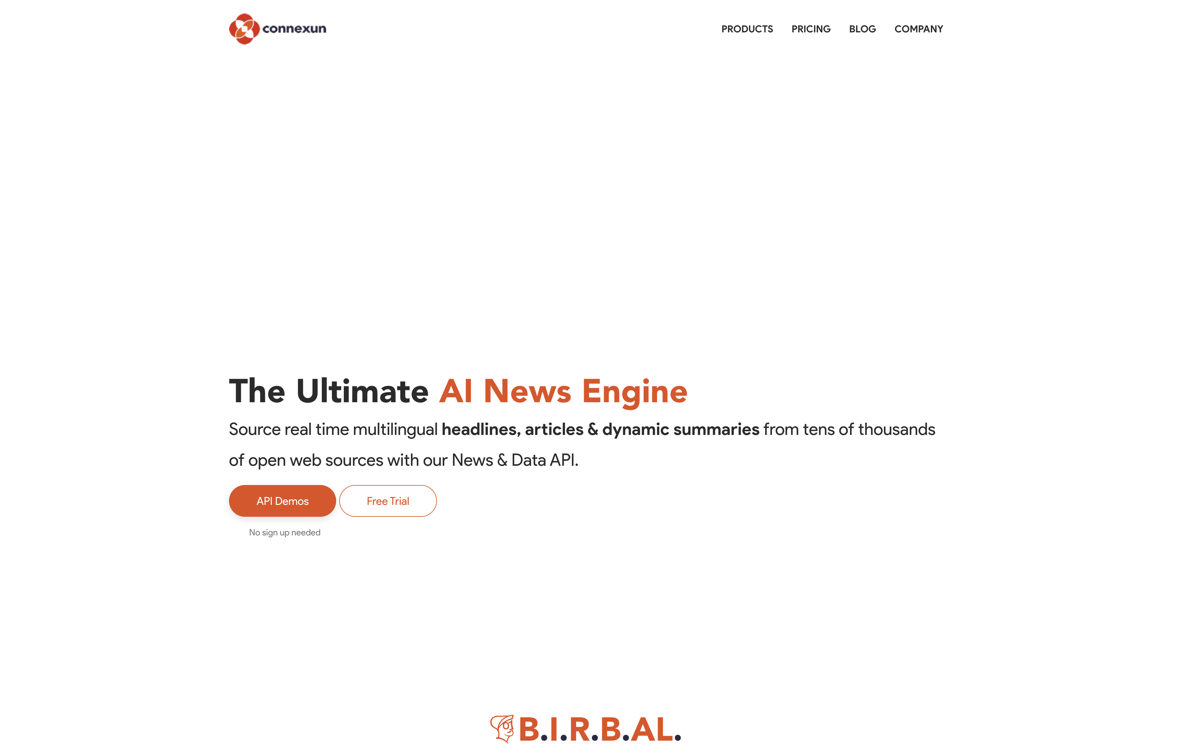 Connexun - Screenshot showing the interface and features of this AI tool