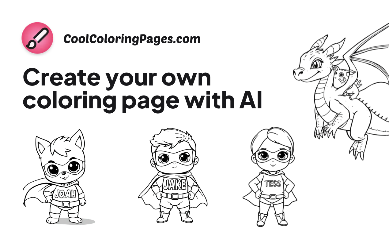 Cool Coloring Pages - Screenshot showing the interface and features of this AI tool