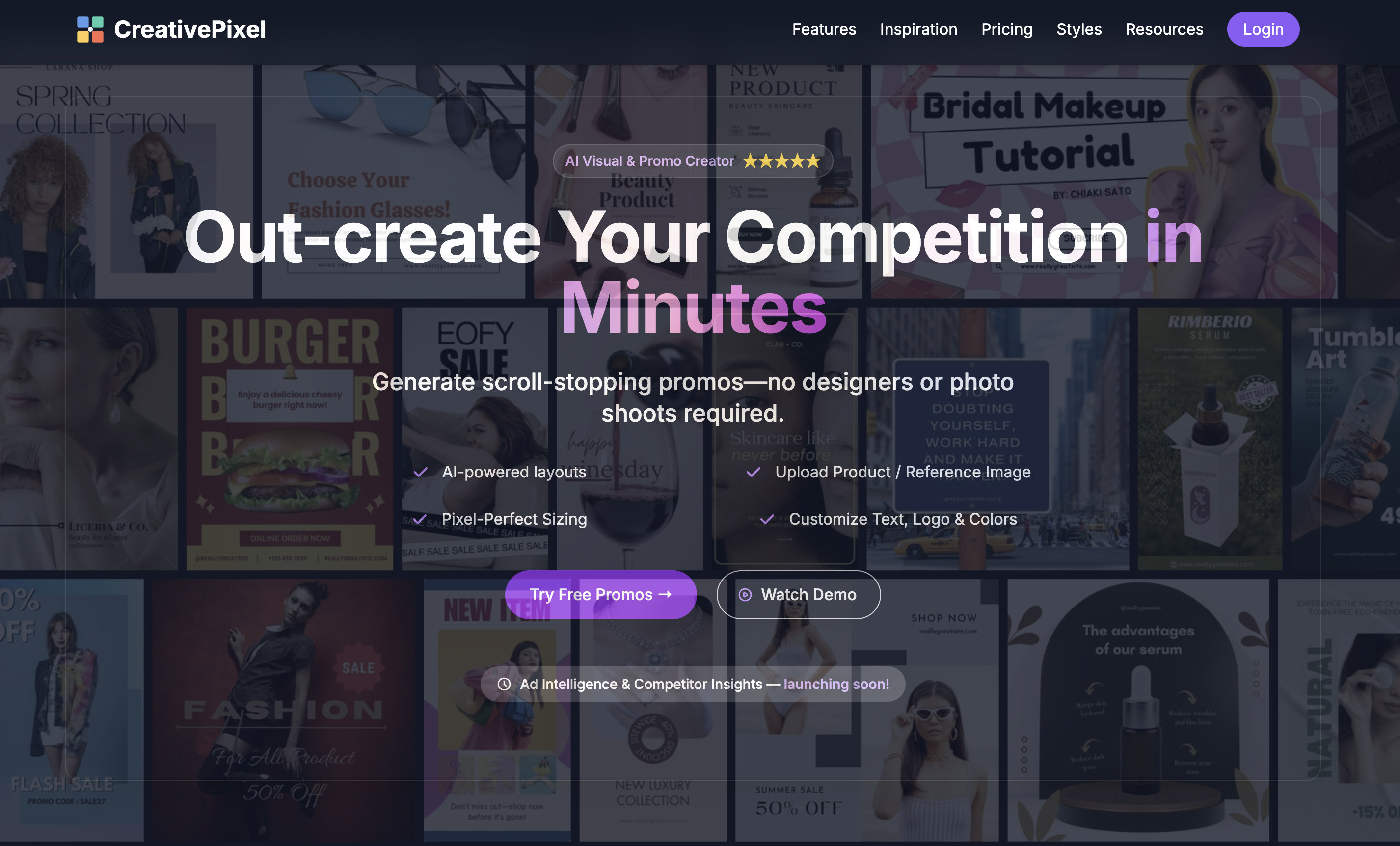 CreativePixel - Screenshot showing the interface and features of this AI tool