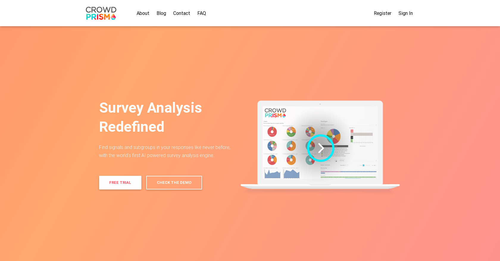 Crowd Prisma - Screenshot showing the interface and features of this AI tool