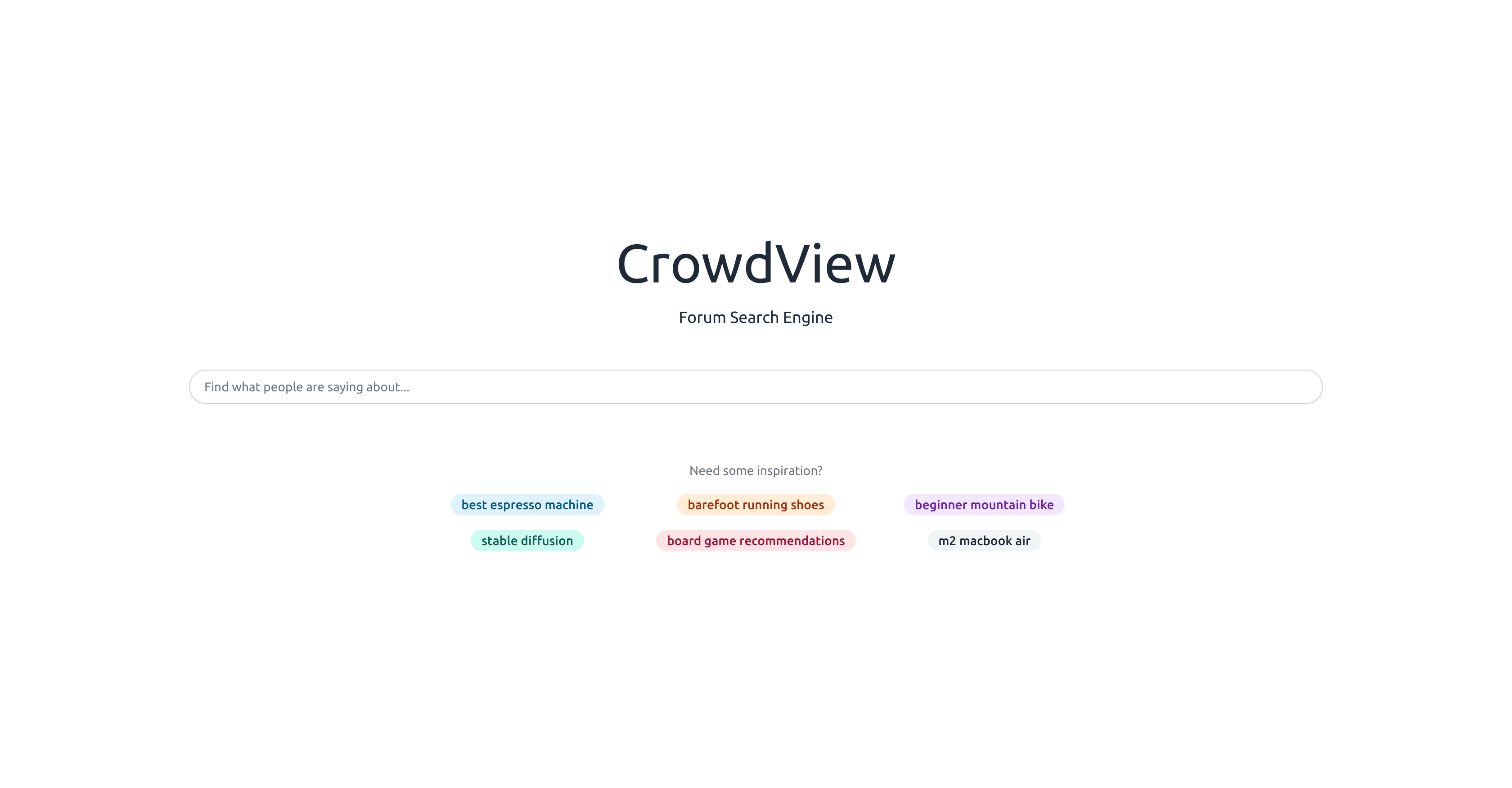 CrowdView - Screenshot showing the interface and features of this AI tool
