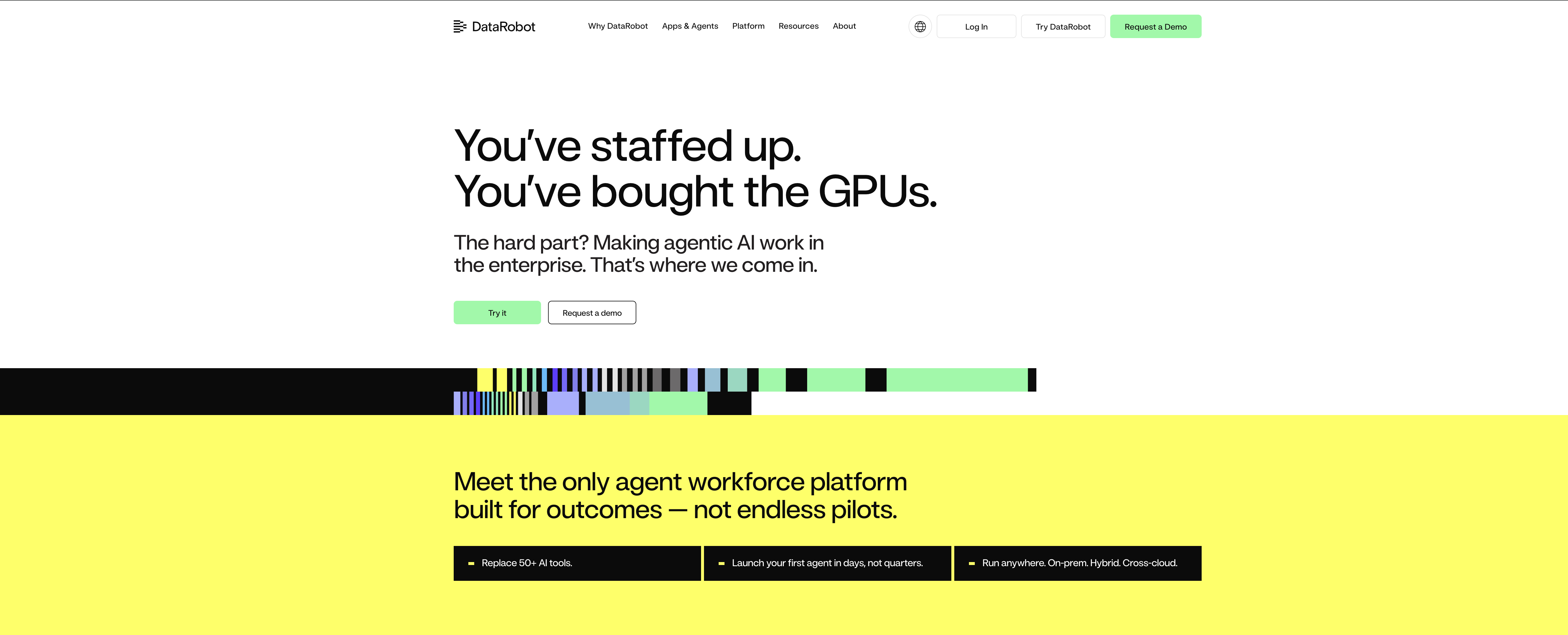 DataRobot - Screenshot showing the interface and features of this AI tool
