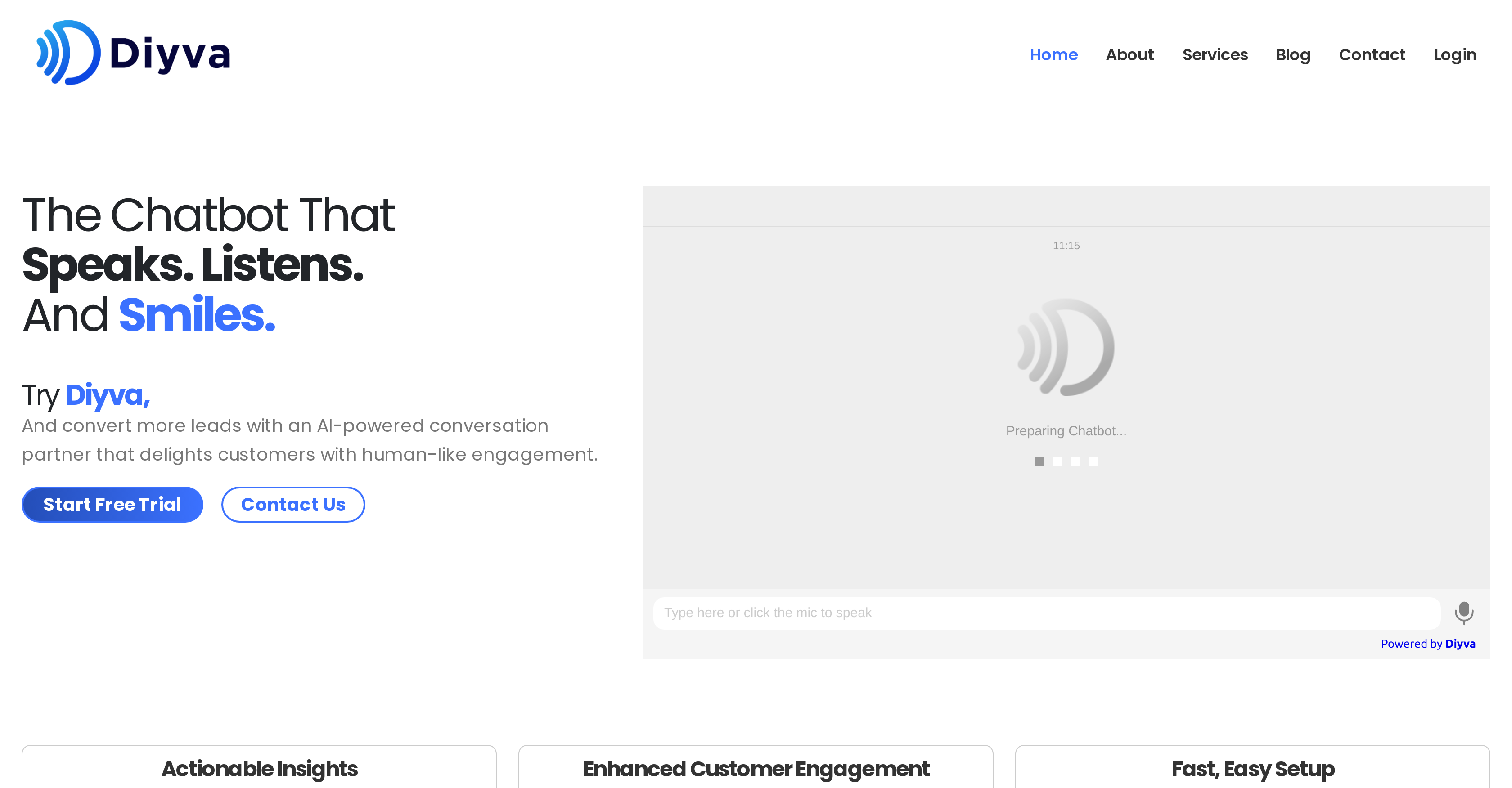 Diyva - Screenshot showing the interface and features of this AI tool