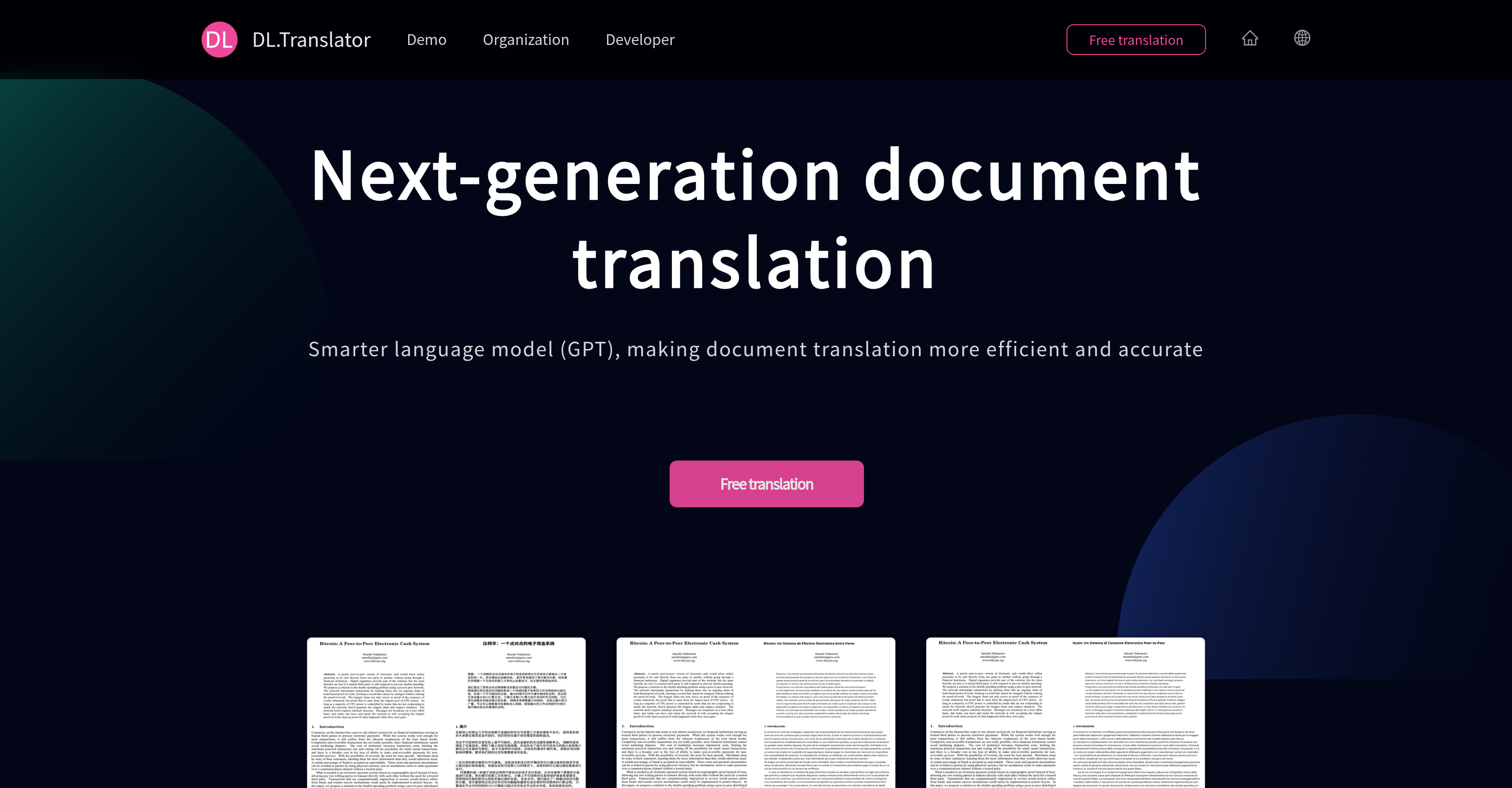 DLTranslator - Screenshot showing the interface and features of this AI tool
