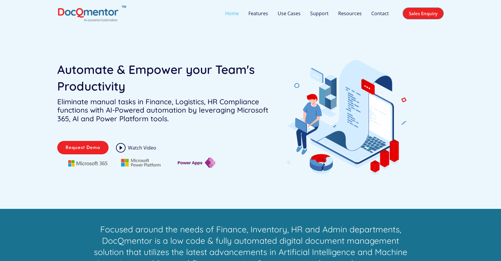 DocQmentor - Screenshot showing the interface and features of this AI tool