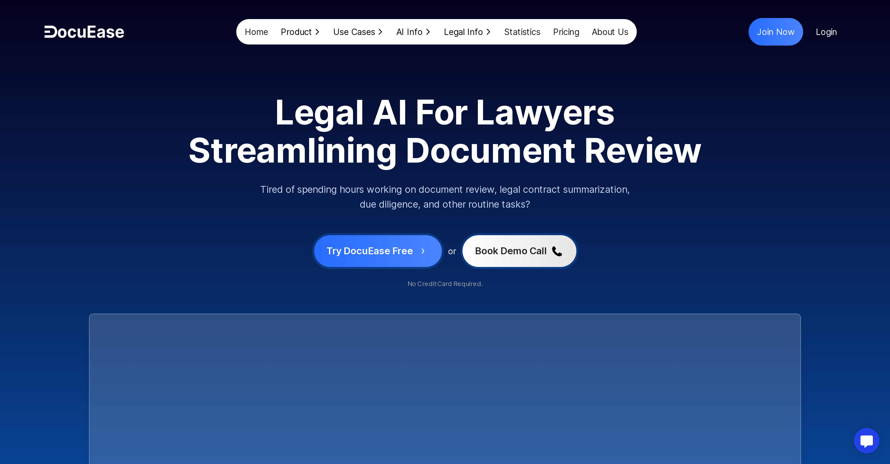 DocuEase - Screenshot showing the interface and features of this AI tool
