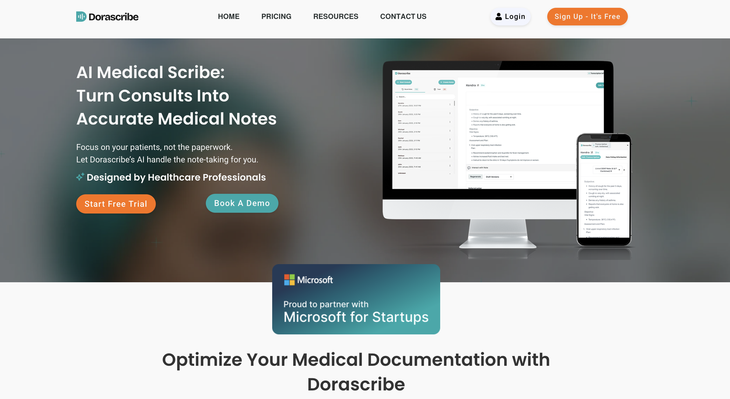 Dorascribe - Screenshot showing the interface and features of this AI tool