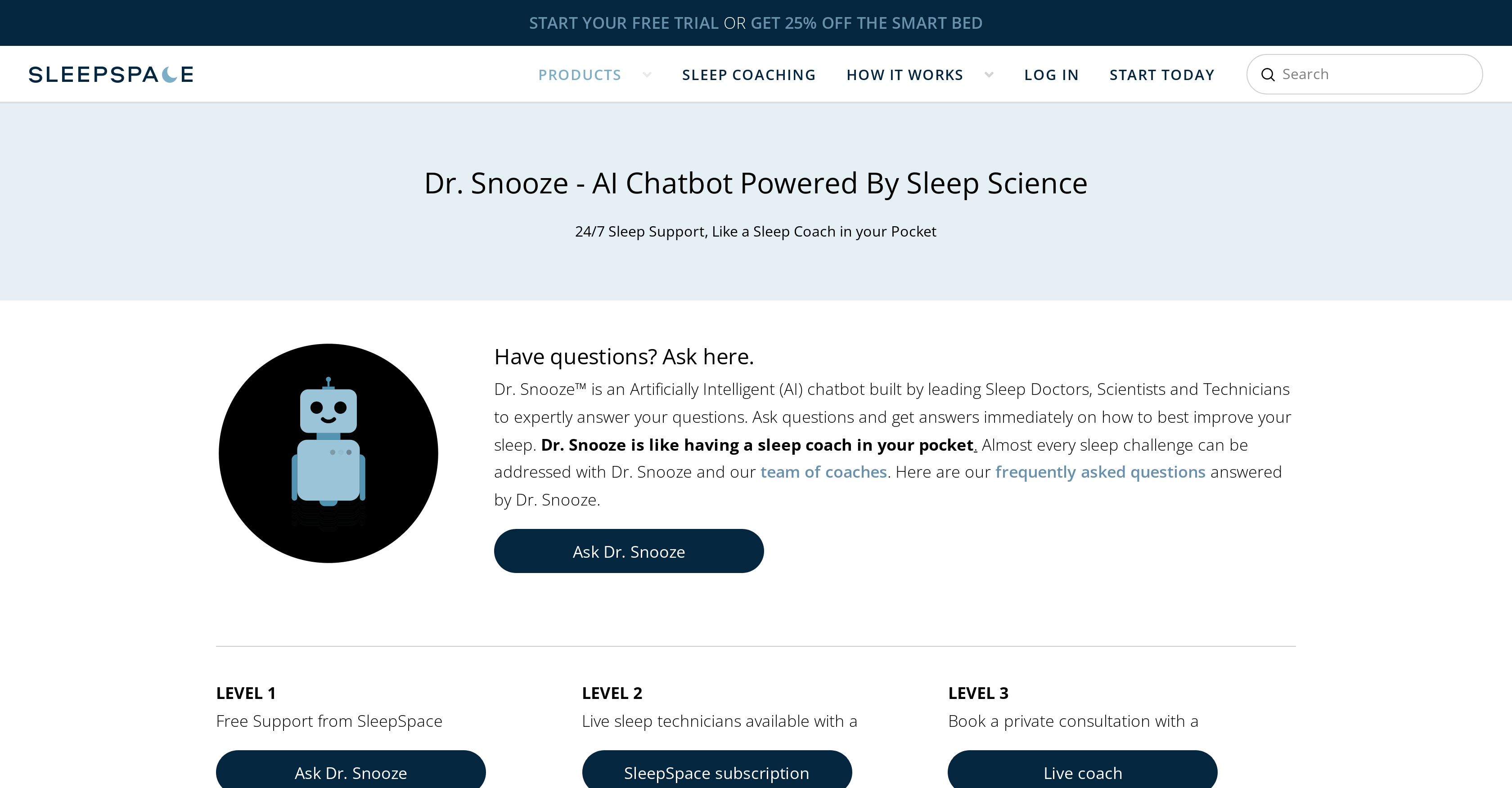Dr. Snooze AI - Screenshot showing the interface and features of this AI tool